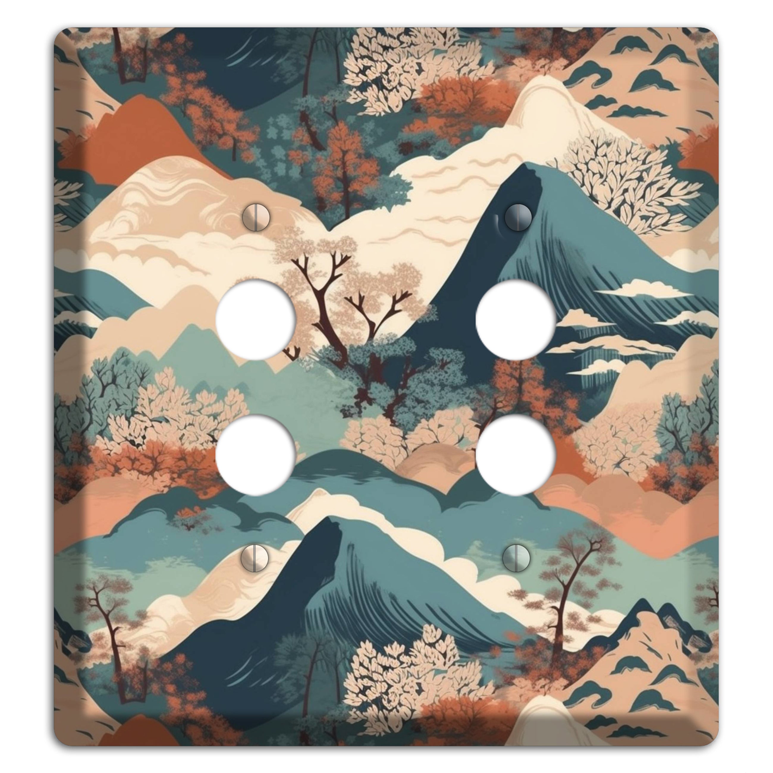Mountain Reverie 2 Pushbutton Wallplate