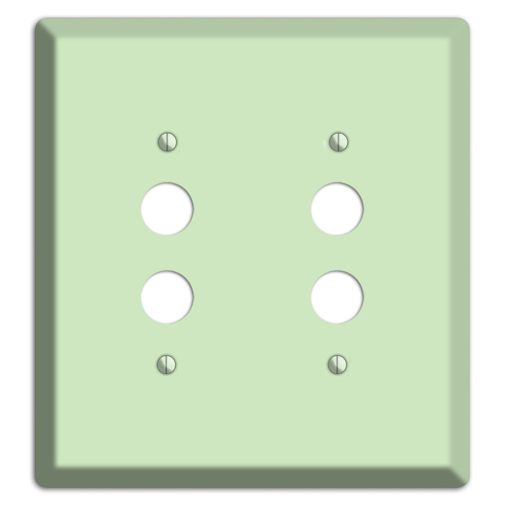 Baxter Mint 2 Pushbutton Wallplate