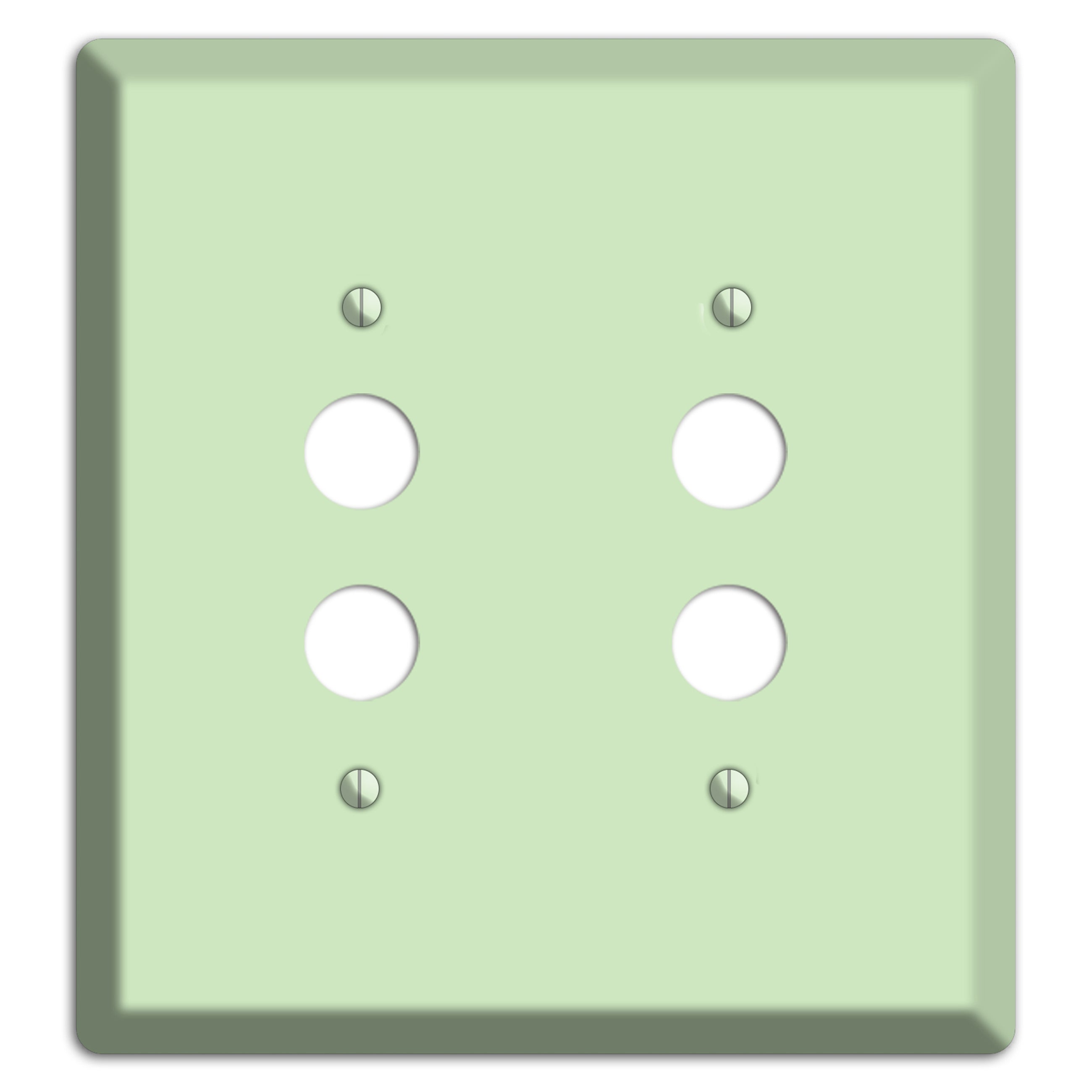 Baxter Mint 2 Pushbutton Wallplate