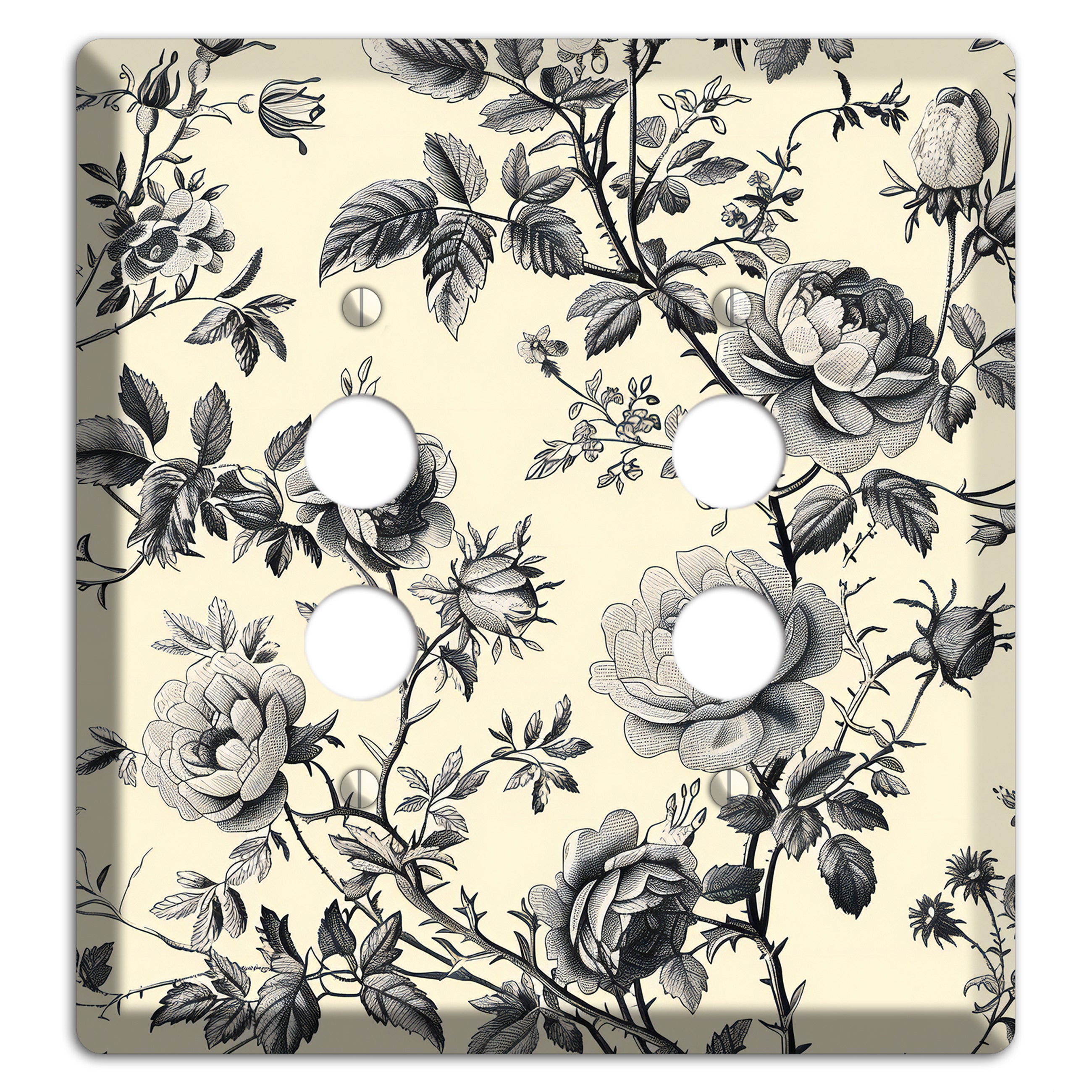 Thorned Reverie 2 Pushbutton Wallplate