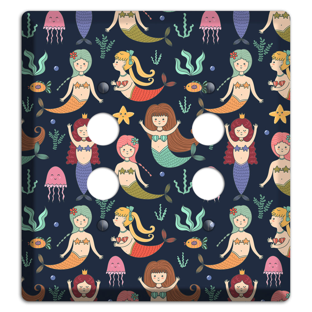 Mermaid Lagoon Party 2 Pushbutton Wallplate