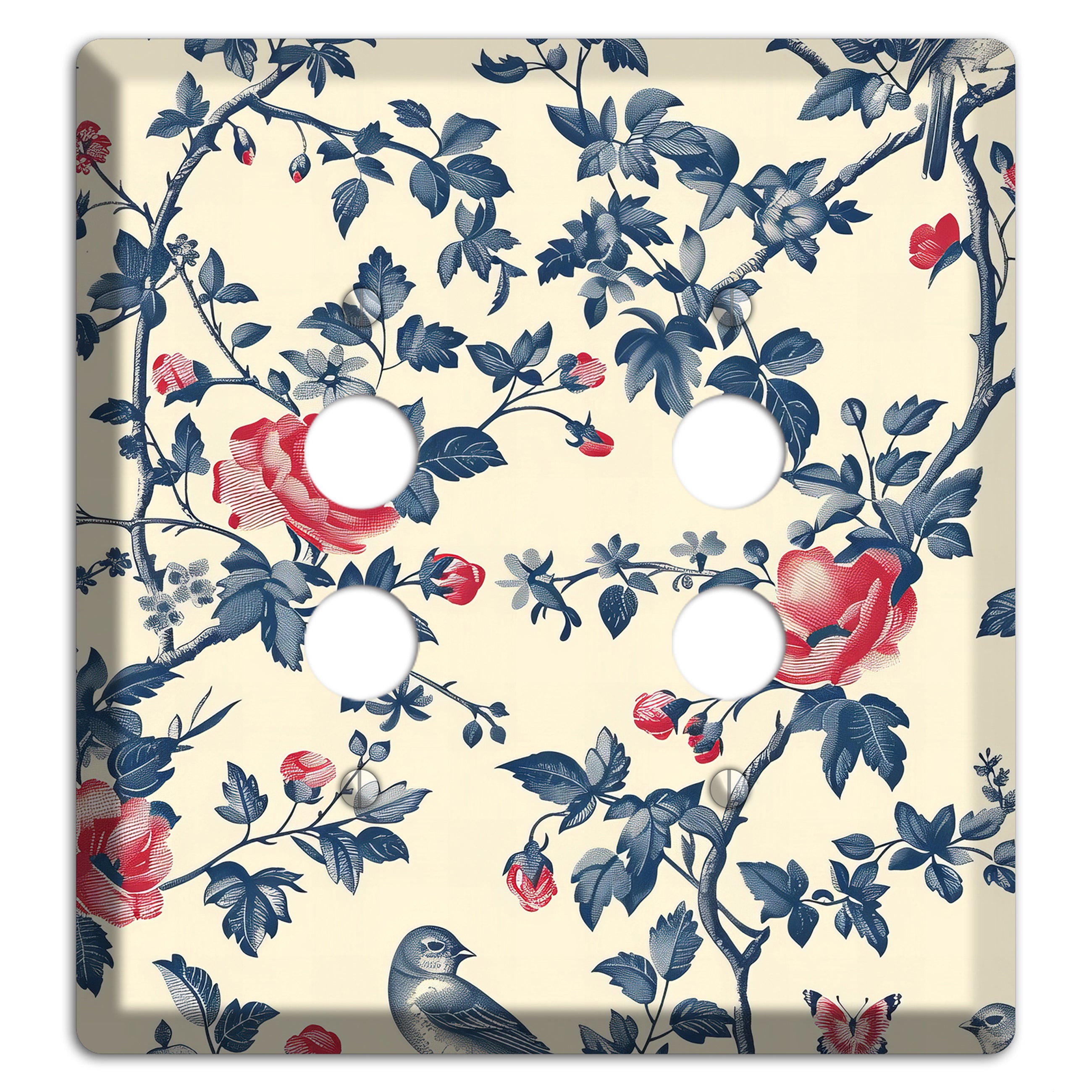 Songbirds & Thorns 2 Pushbutton Wallplate