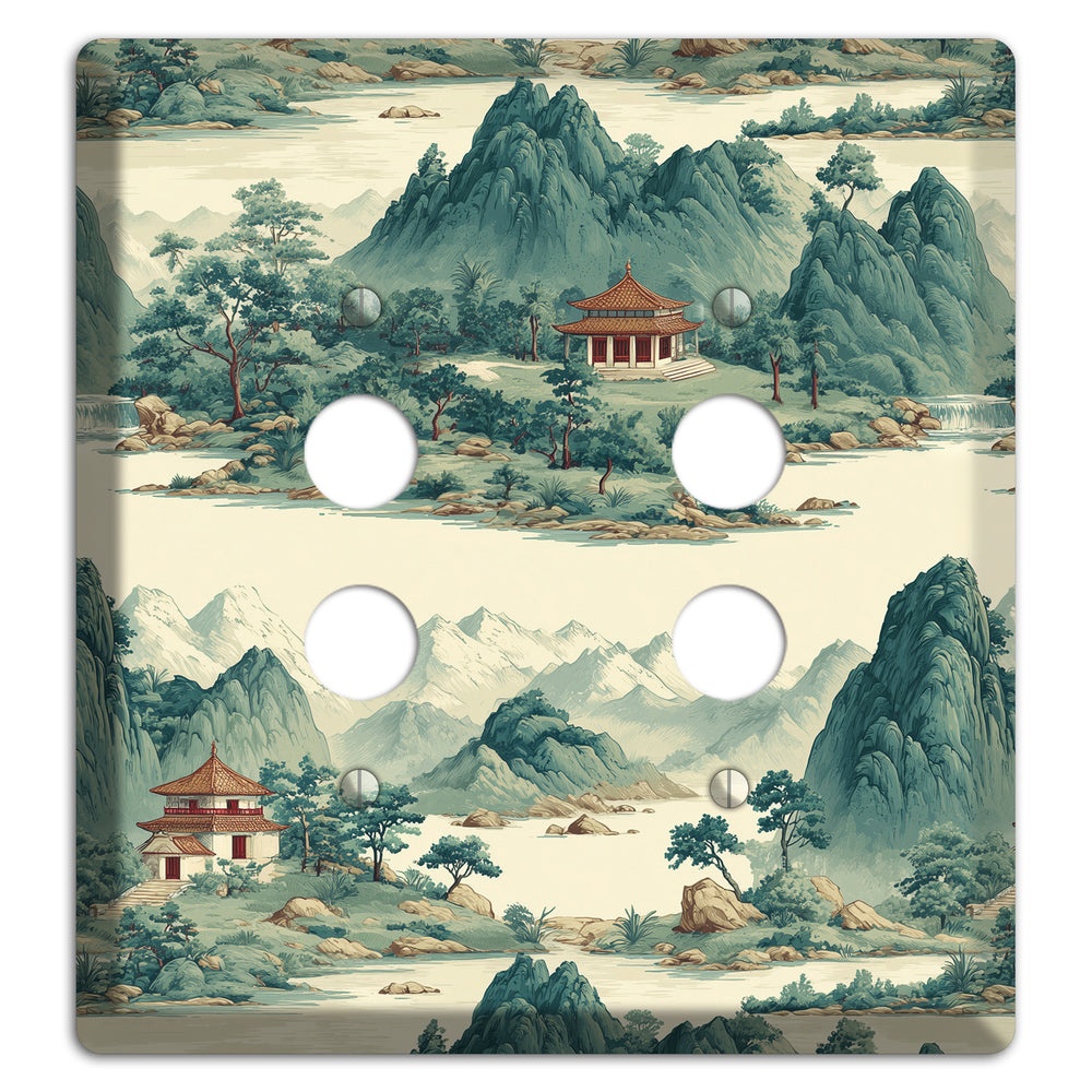 Mist & Pavilion 2 Pushbutton Wallplate