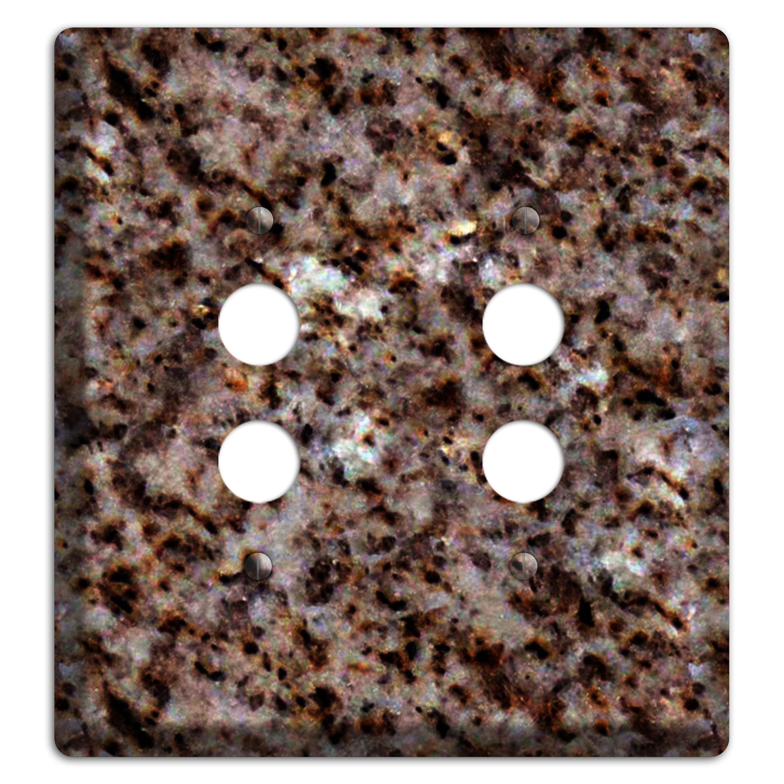 Baltic Brown Granite 2 Pushbutton Wallplate
