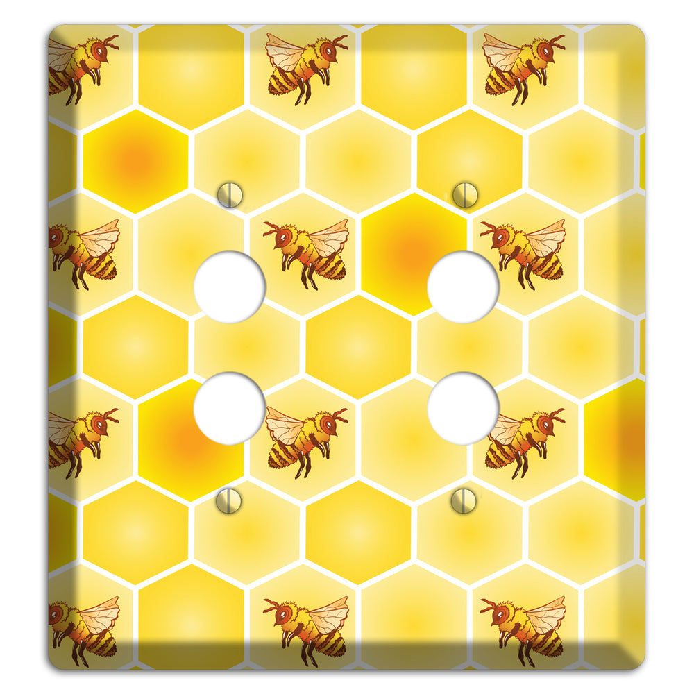 Honeycomb Colony 2 Pushbutton Wallplate