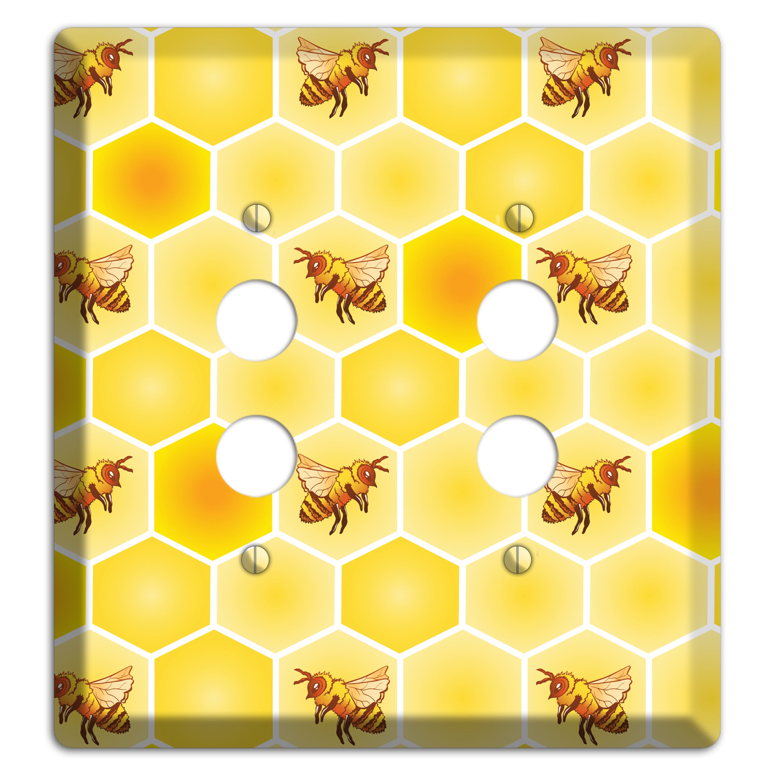 Honeycomb Colony 2 Pushbutton Wallplate