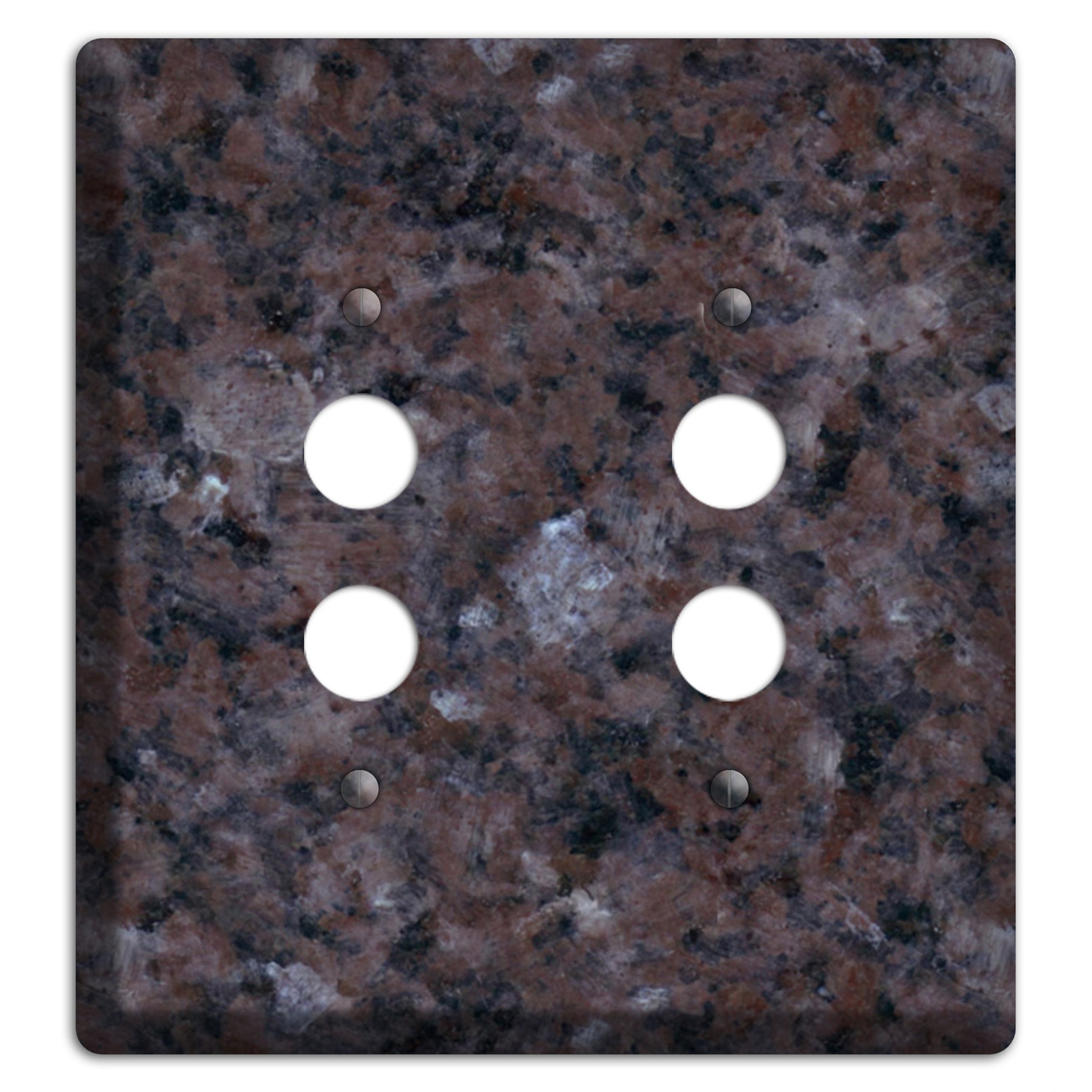 Tan Brown Granite 2 Pushbutton Wallplate