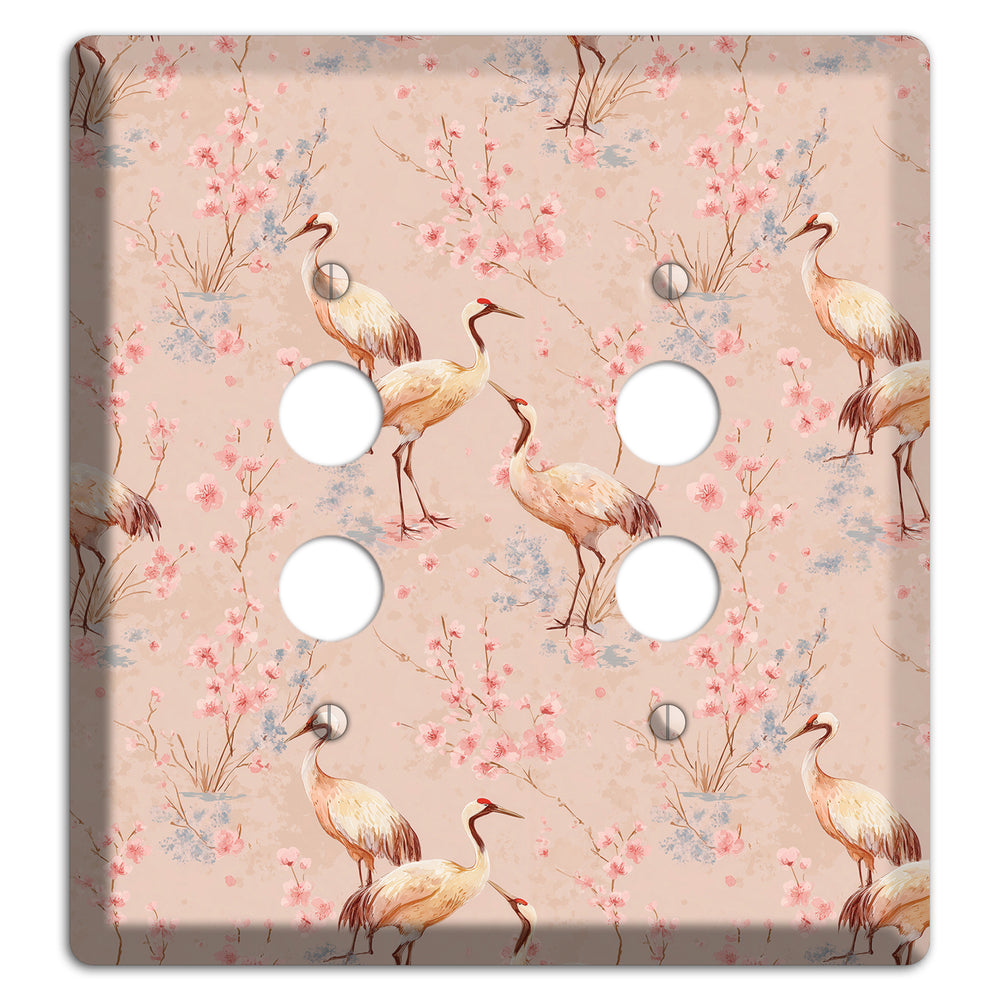 Blush Sakura Passage 2 Pushbutton Wallplate