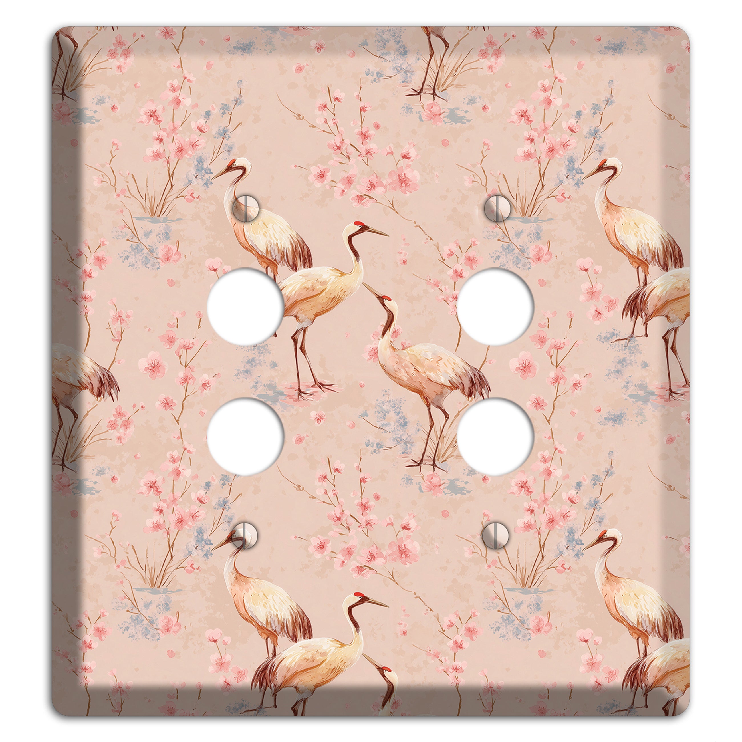 Blush Sakura Passage 2 Pushbutton Wallplate