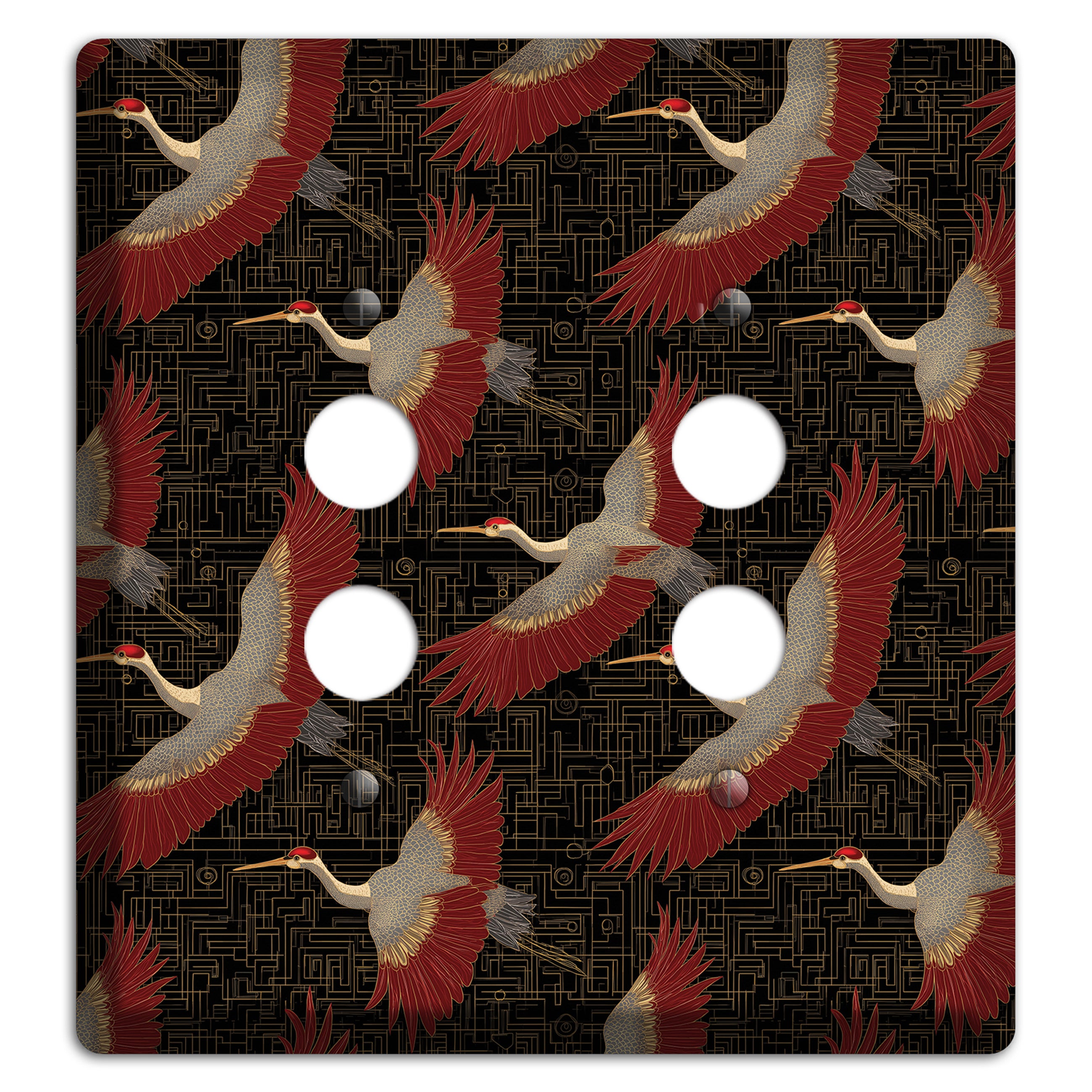 Scarlet Circuit Flight 2 Pushbutton Wallplate