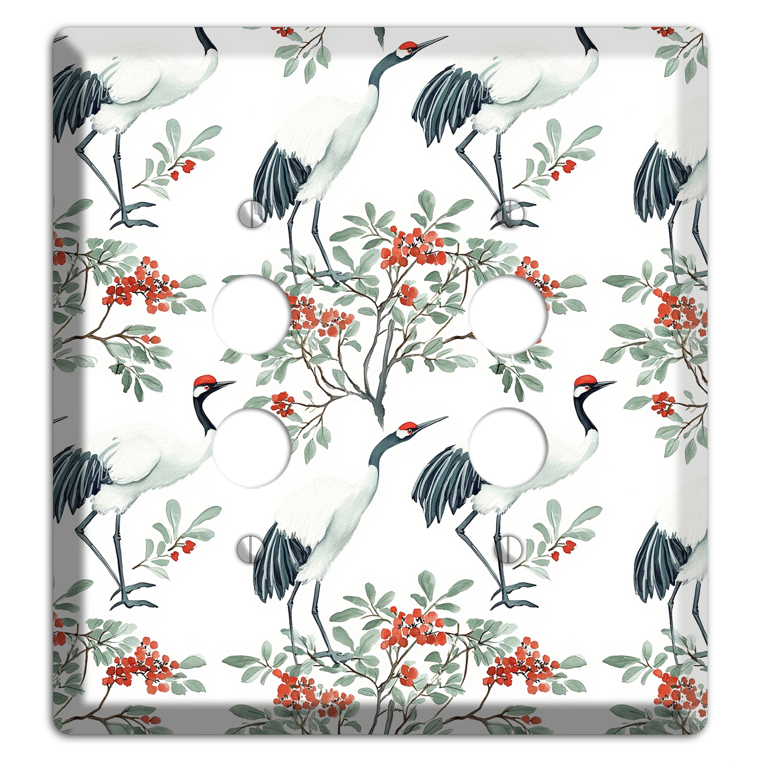 Scarlet Crown Reverie 2 Pushbutton Wallplate