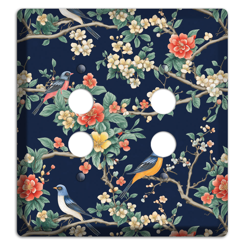 Songbirds & Blossoms 2 Pushbutton Wallplate