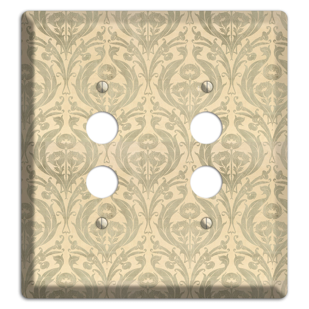 Whispered Thistle 2 Pushbutton Wallplate