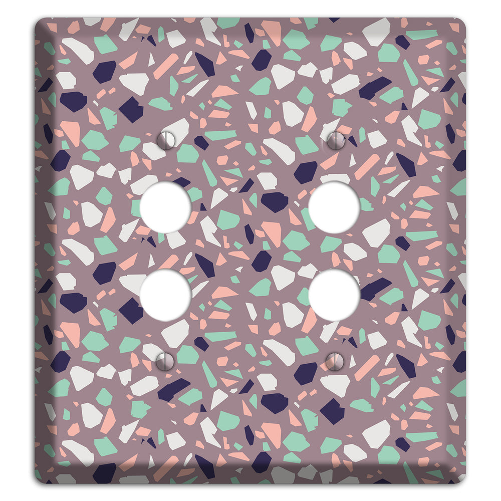 Lavender Shard 2 Pushbutton Wallplate
