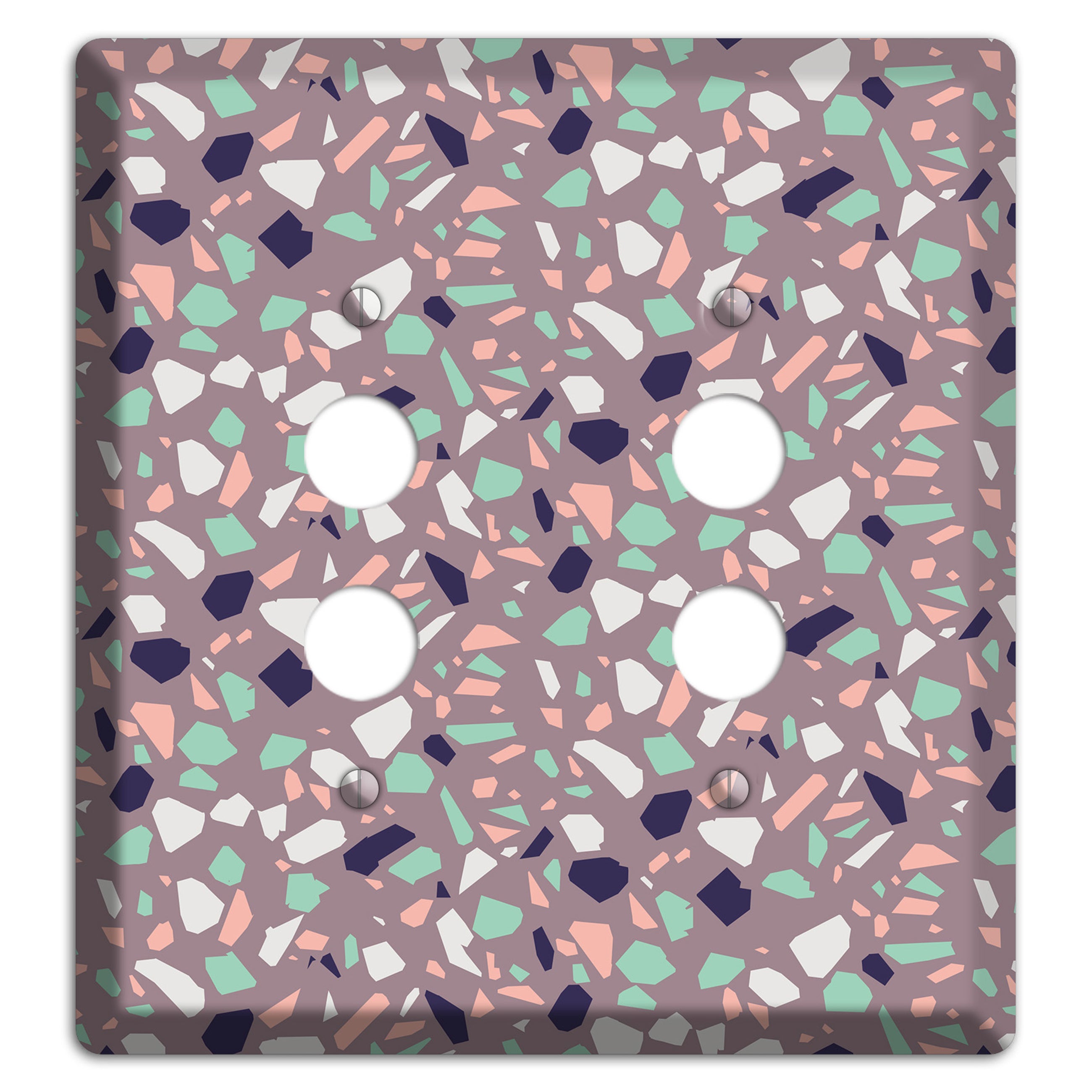 Lavender Shard 2 Pushbutton Wallplate