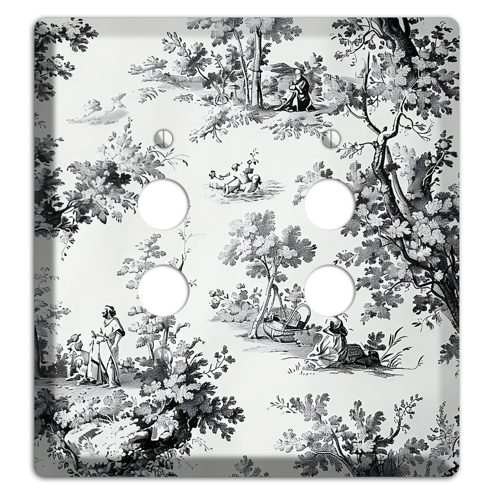 Pastoral Whisper 2 Pushbutton Wallplate