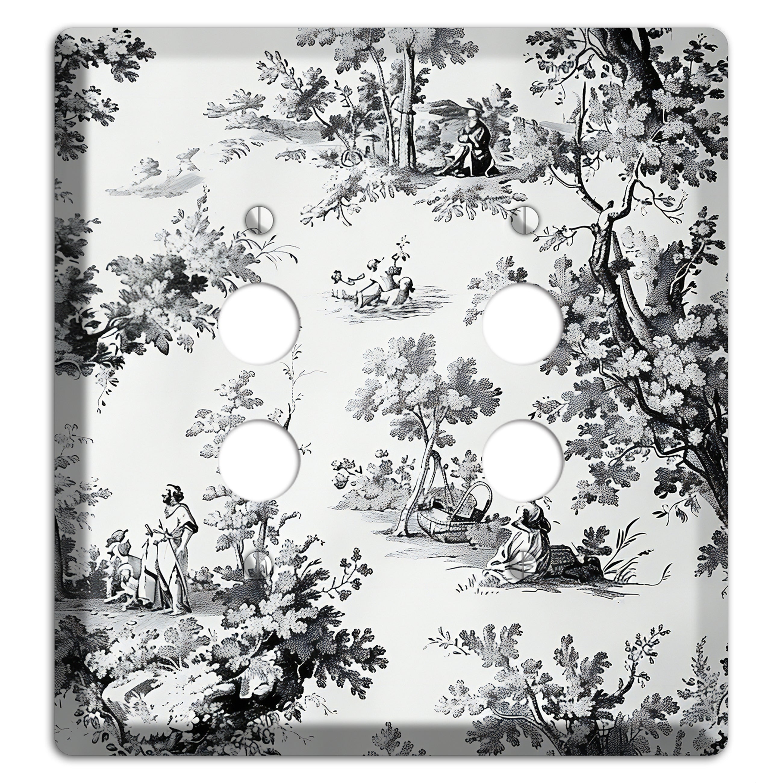 Pastoral Whisper 2 Pushbutton Wallplate