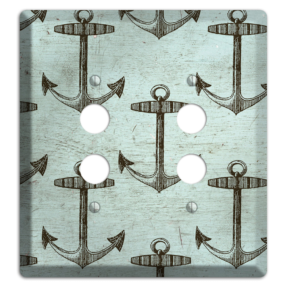 Anchored in Time 2 Pushbutton Wallplate
