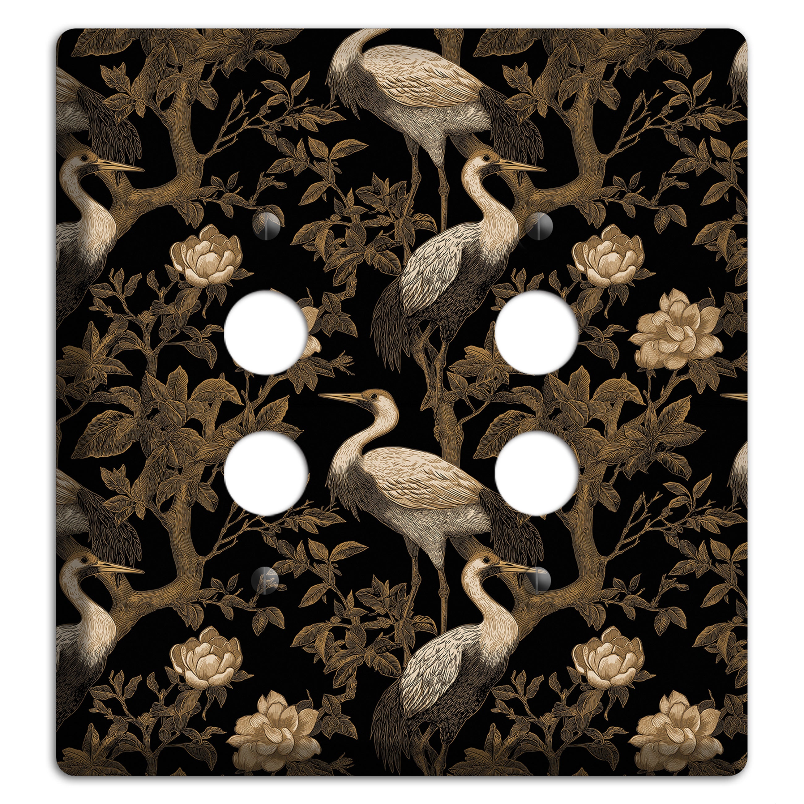Obsidian Heron Dusk 2 Pushbutton Wallplate