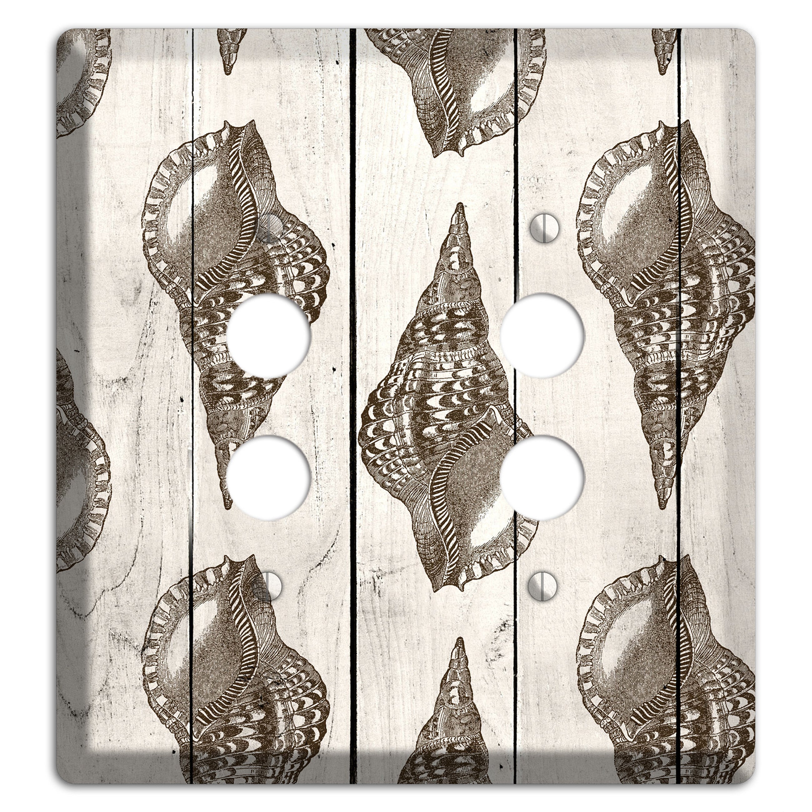 Shellbound Shore 2 Pushbutton Wallplate