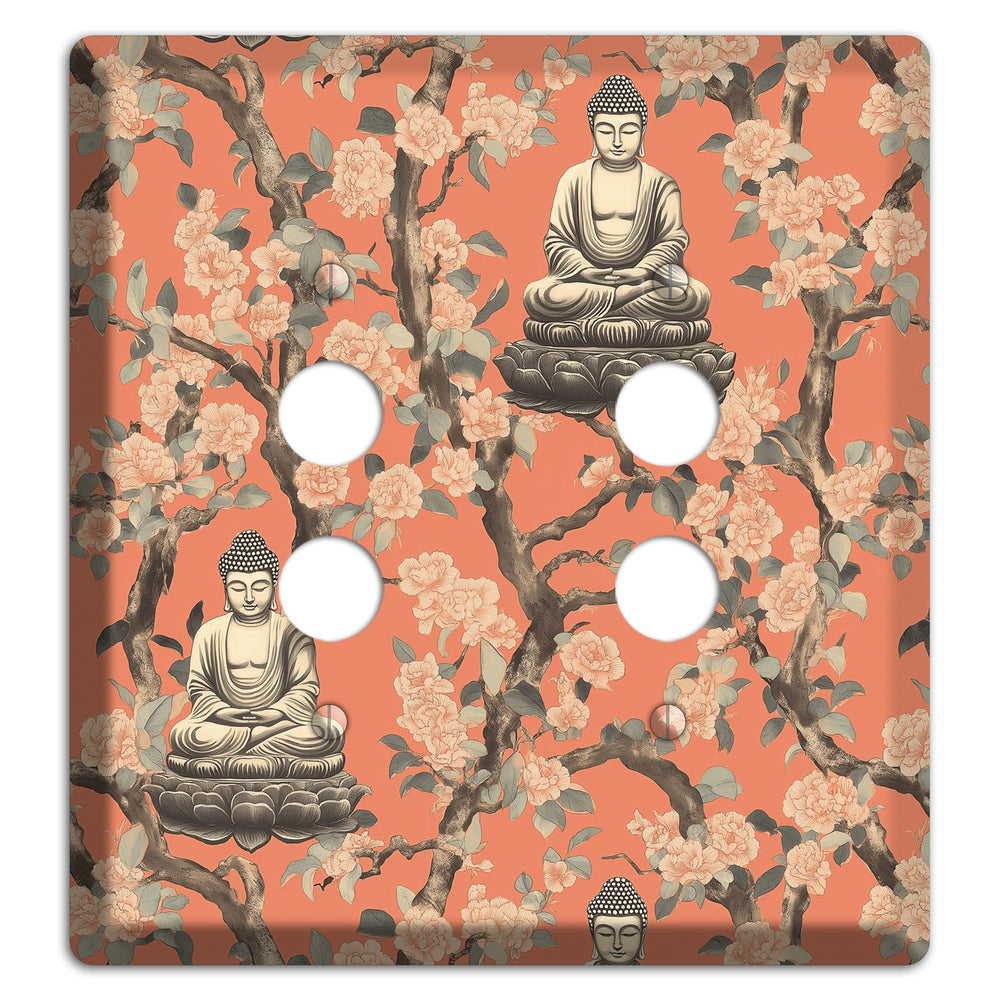 Lotus & Bough 2 Pushbutton Wallplate