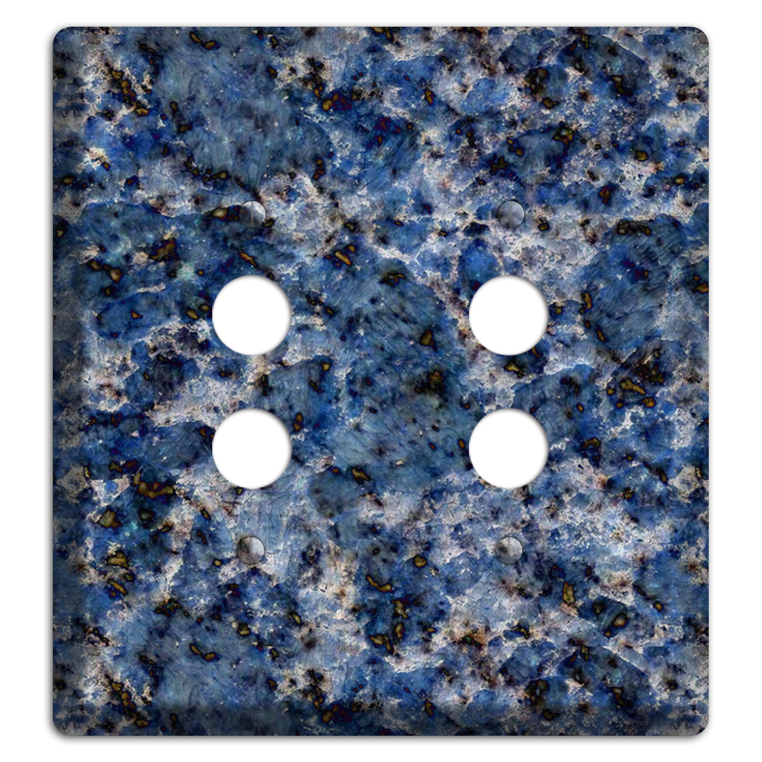 Blue Bahia Granite 2 Pushbutton Wallplate