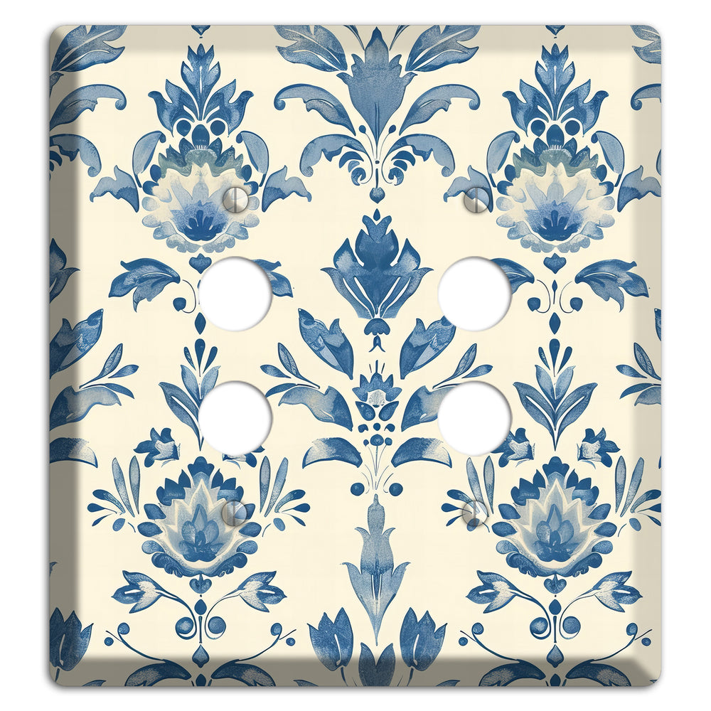 Bloom & Indigo 2 Pushbutton Wallplate