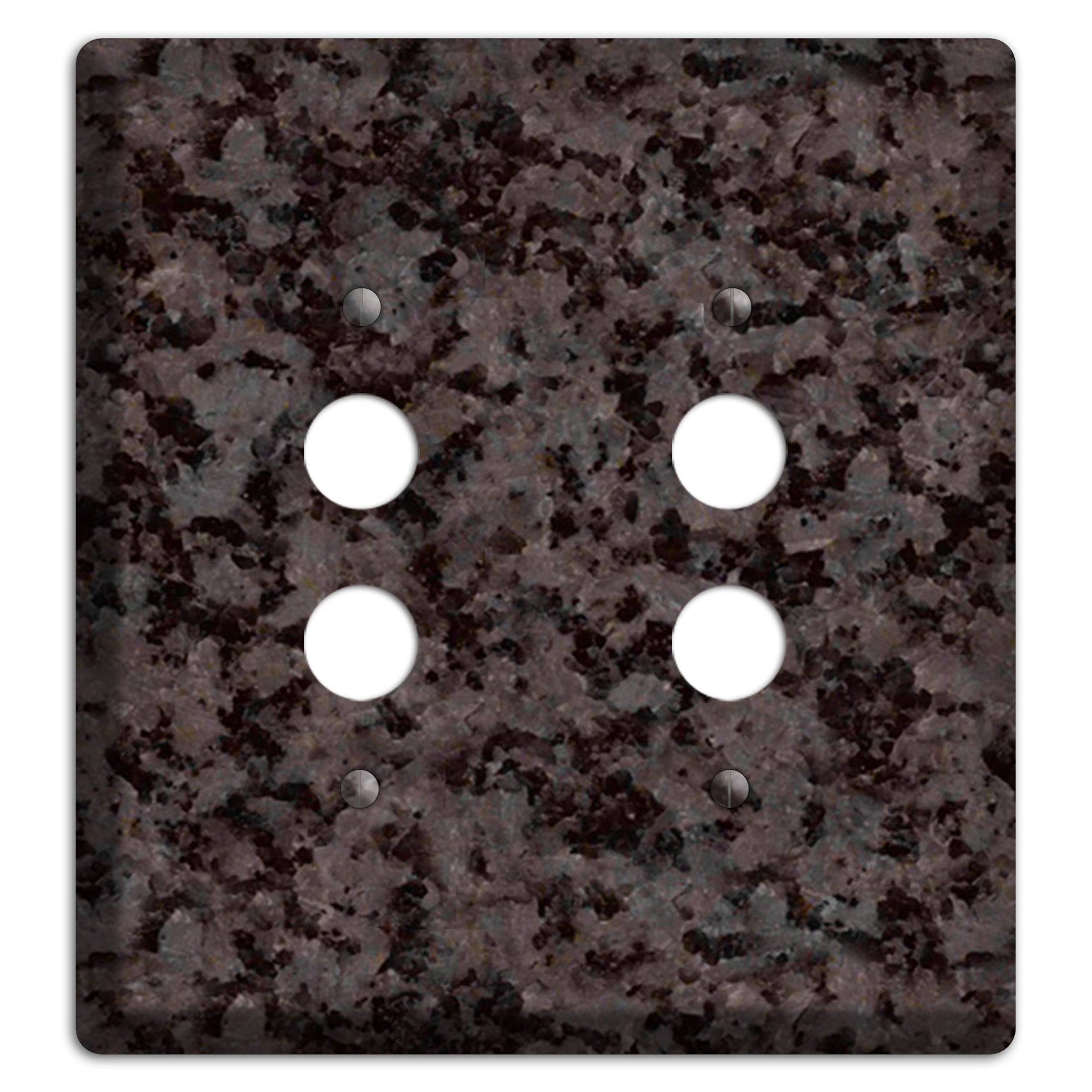 Coffee Brown Granite 2 Pushbutton Wallplate