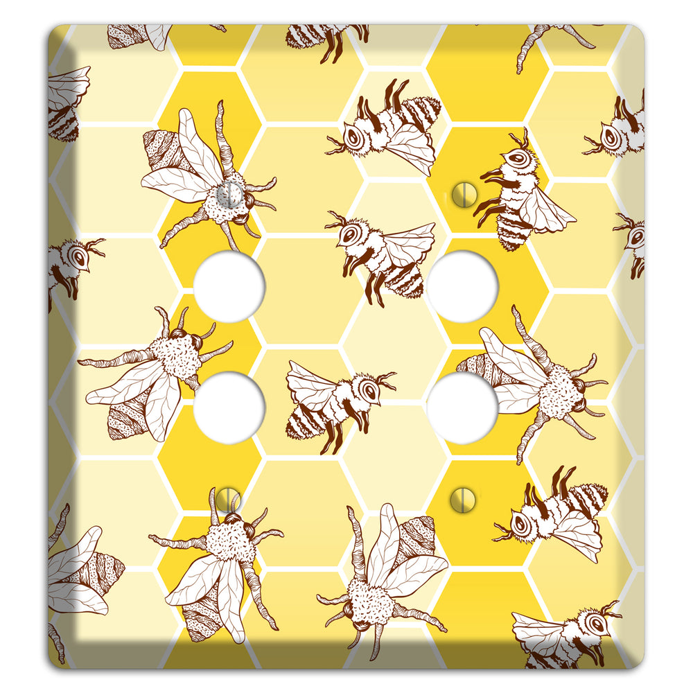 Hive & Wing 2 Pushbutton Wallplate