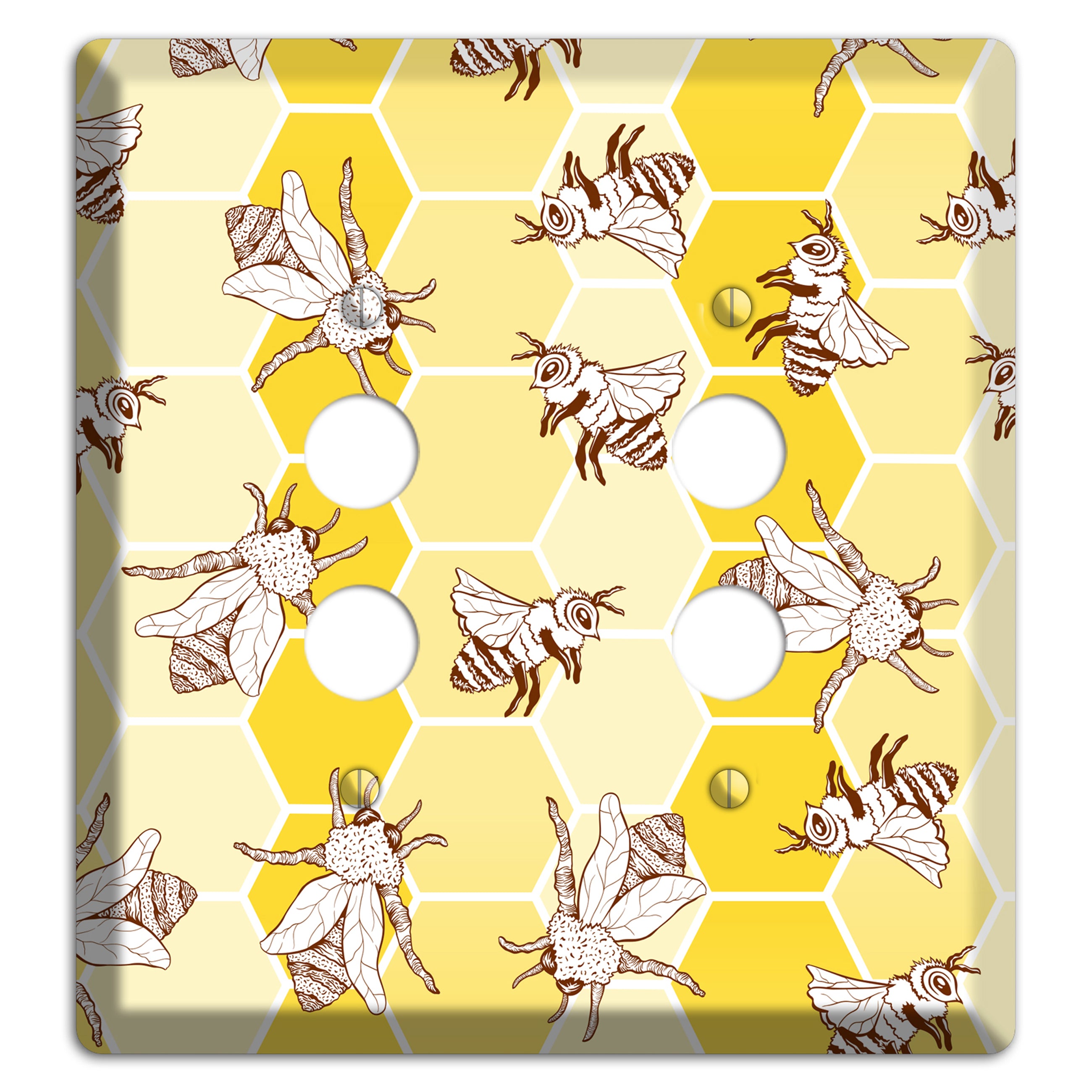Hive & Wing 2 Pushbutton Wallplate