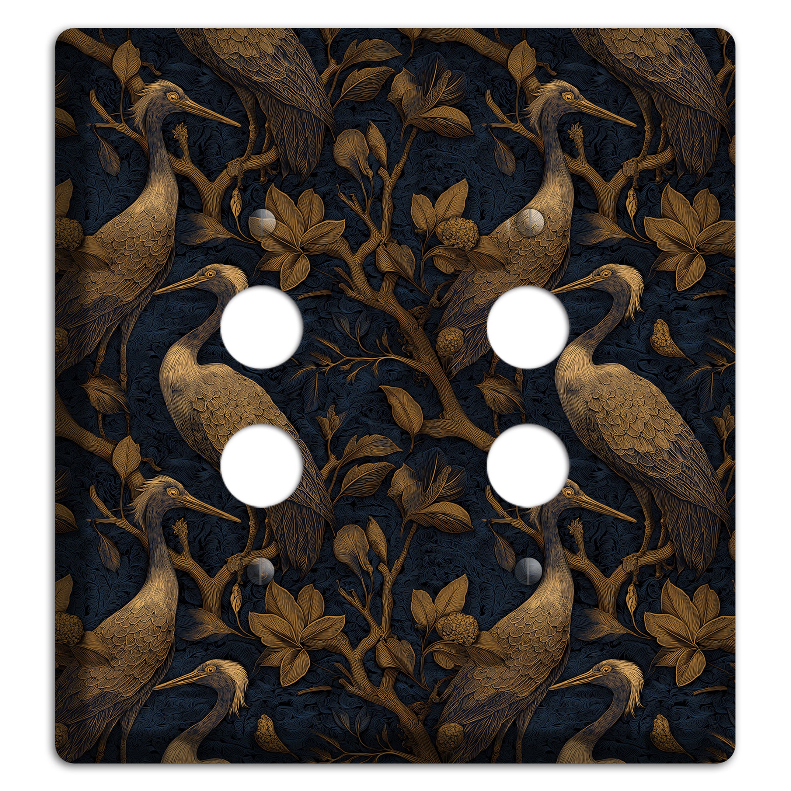 Gilded Heron Dusk 2 Pushbutton Wallplate