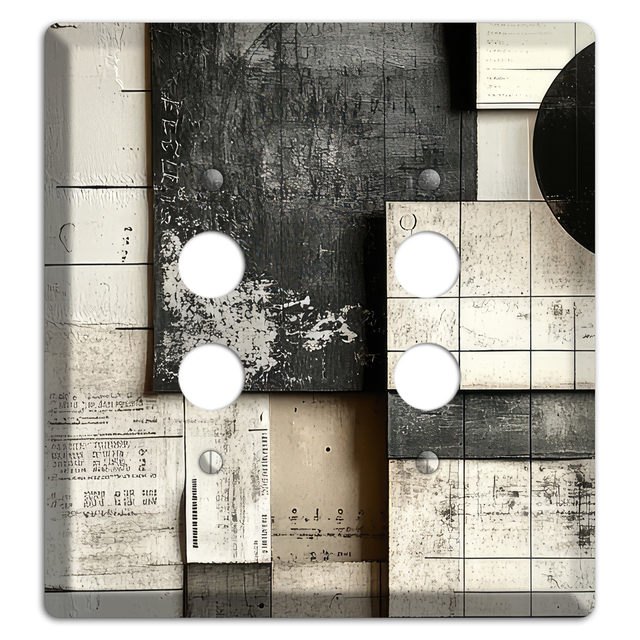 Lunar Grid Archive 2 Pushbutton Wallplate