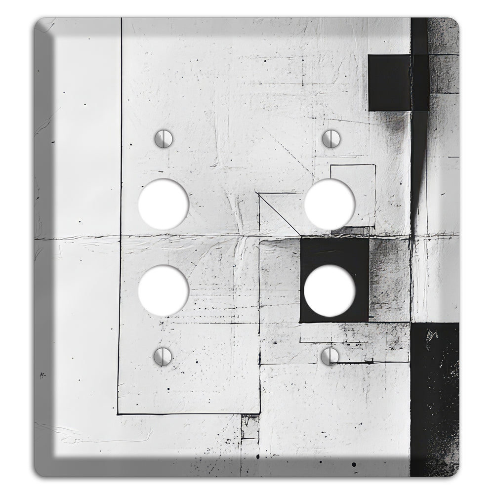 Fractured Blueprint Drift 2 Pushbutton Wallplate
