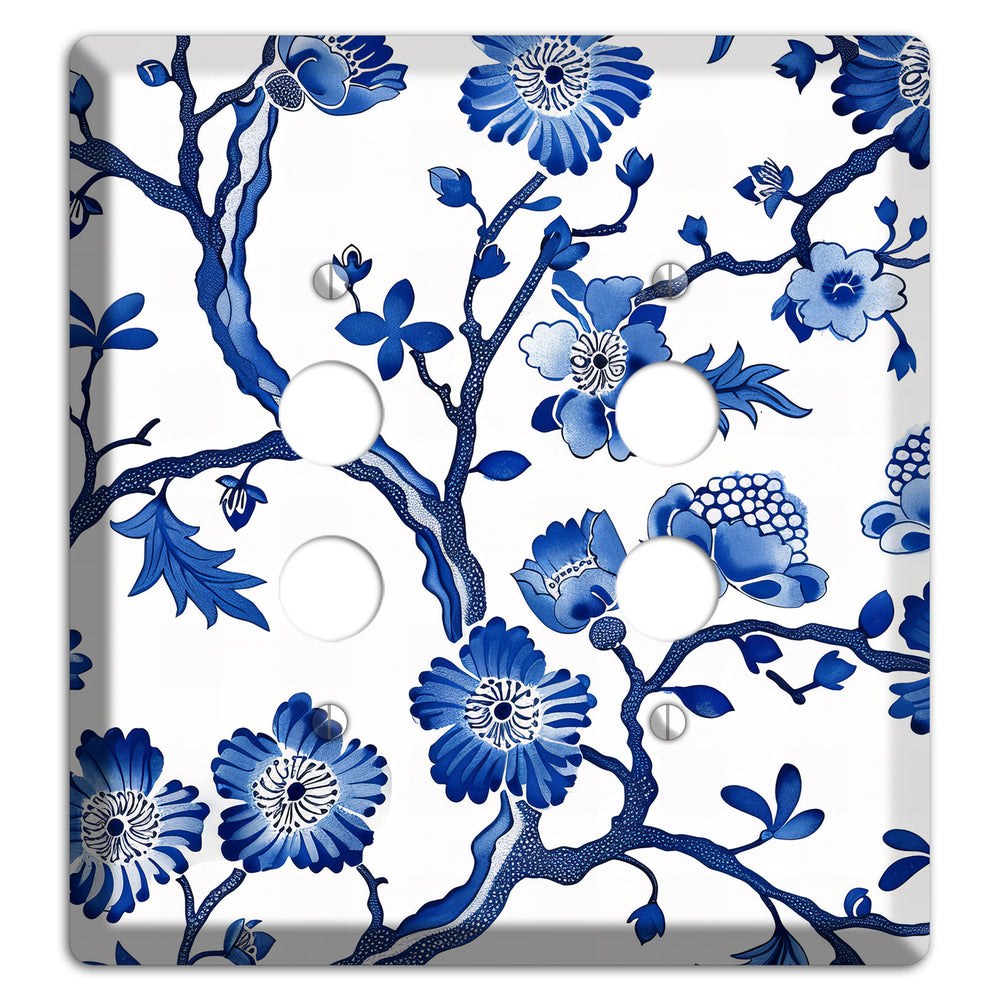 Porcelain Garden Reverie 2 Pushbutton Wallplate