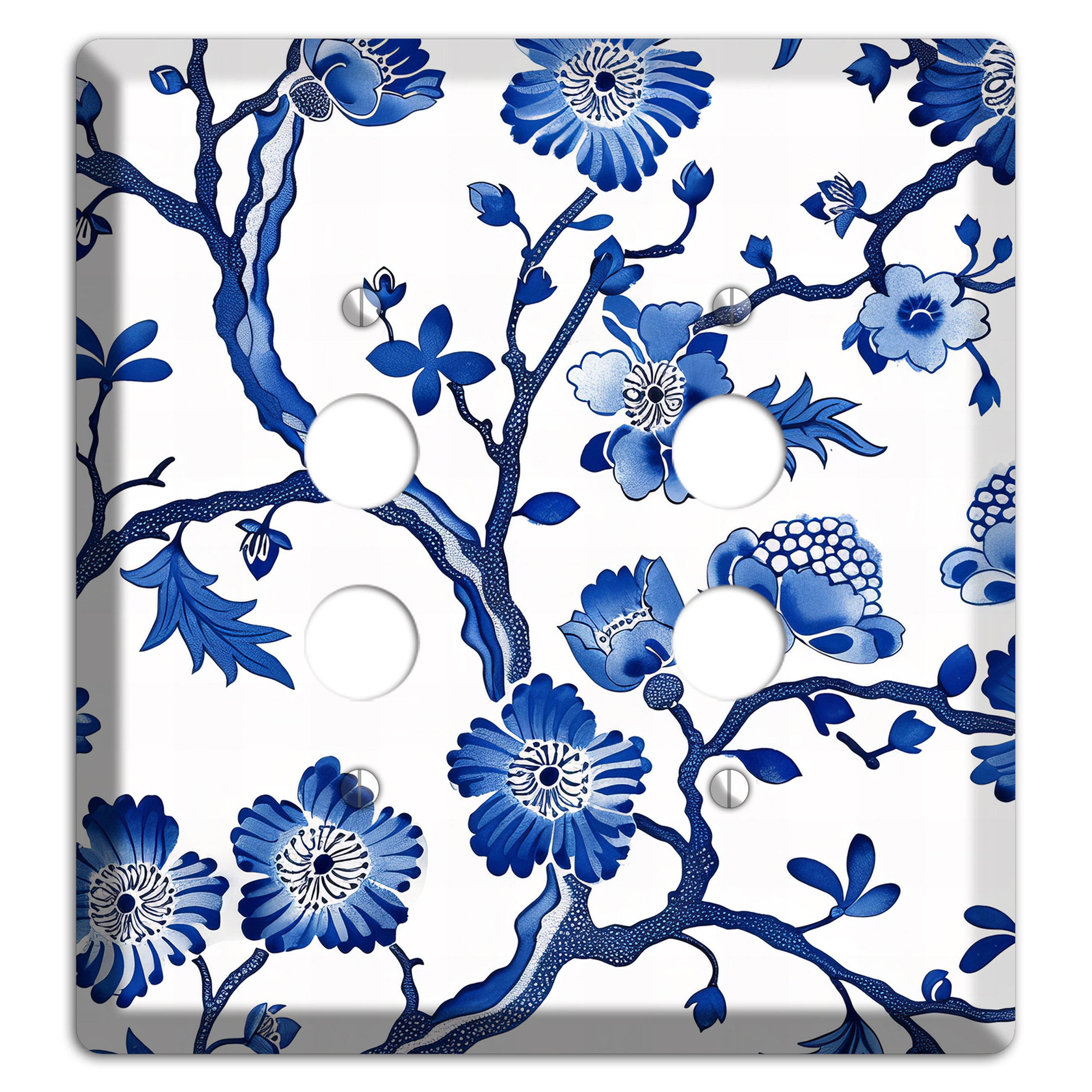Porcelain Garden Reverie 2 Pushbutton Wallplate