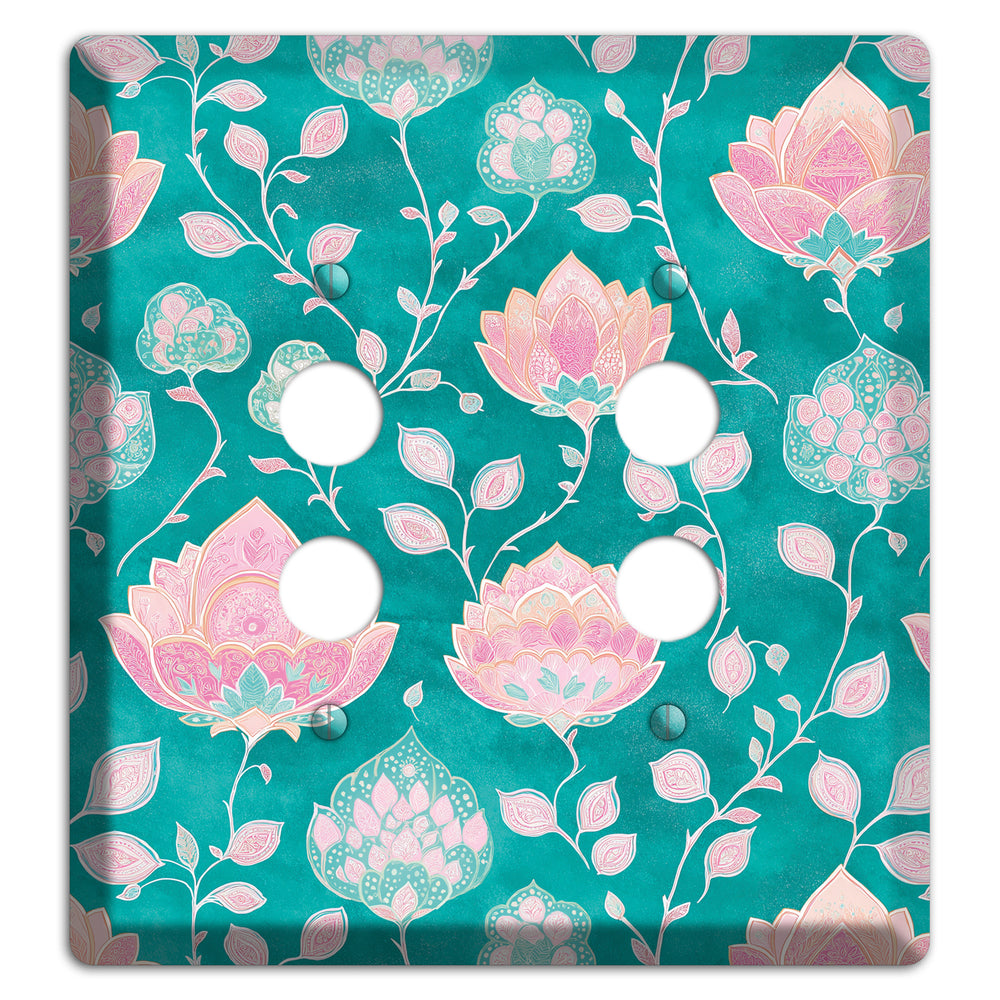 Lotus Garden Bloom 2 Pushbutton Wallplate