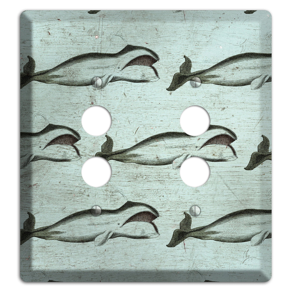 Whale Watch 2 Pushbutton Wallplate