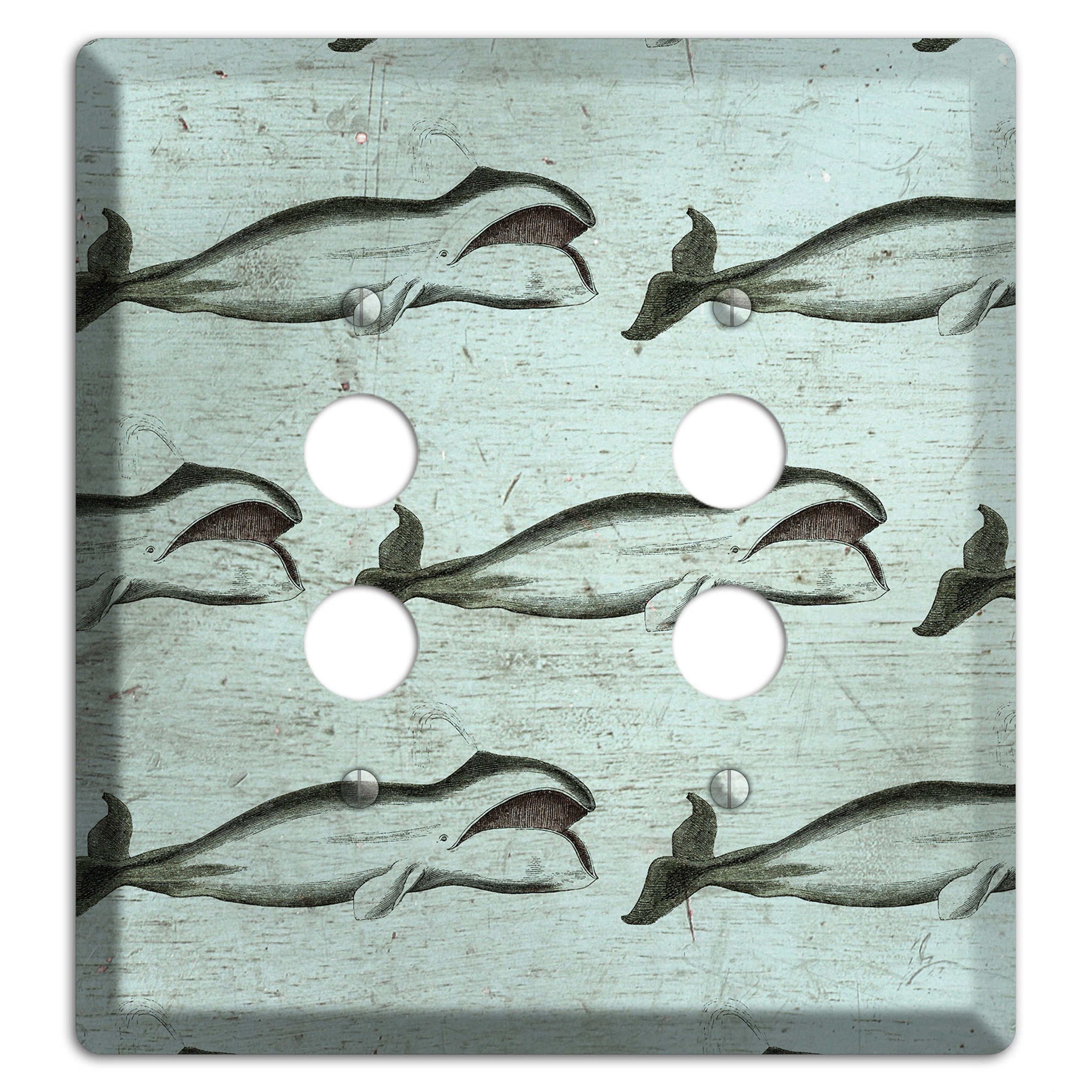 Whale Watch 2 Pushbutton Wallplate