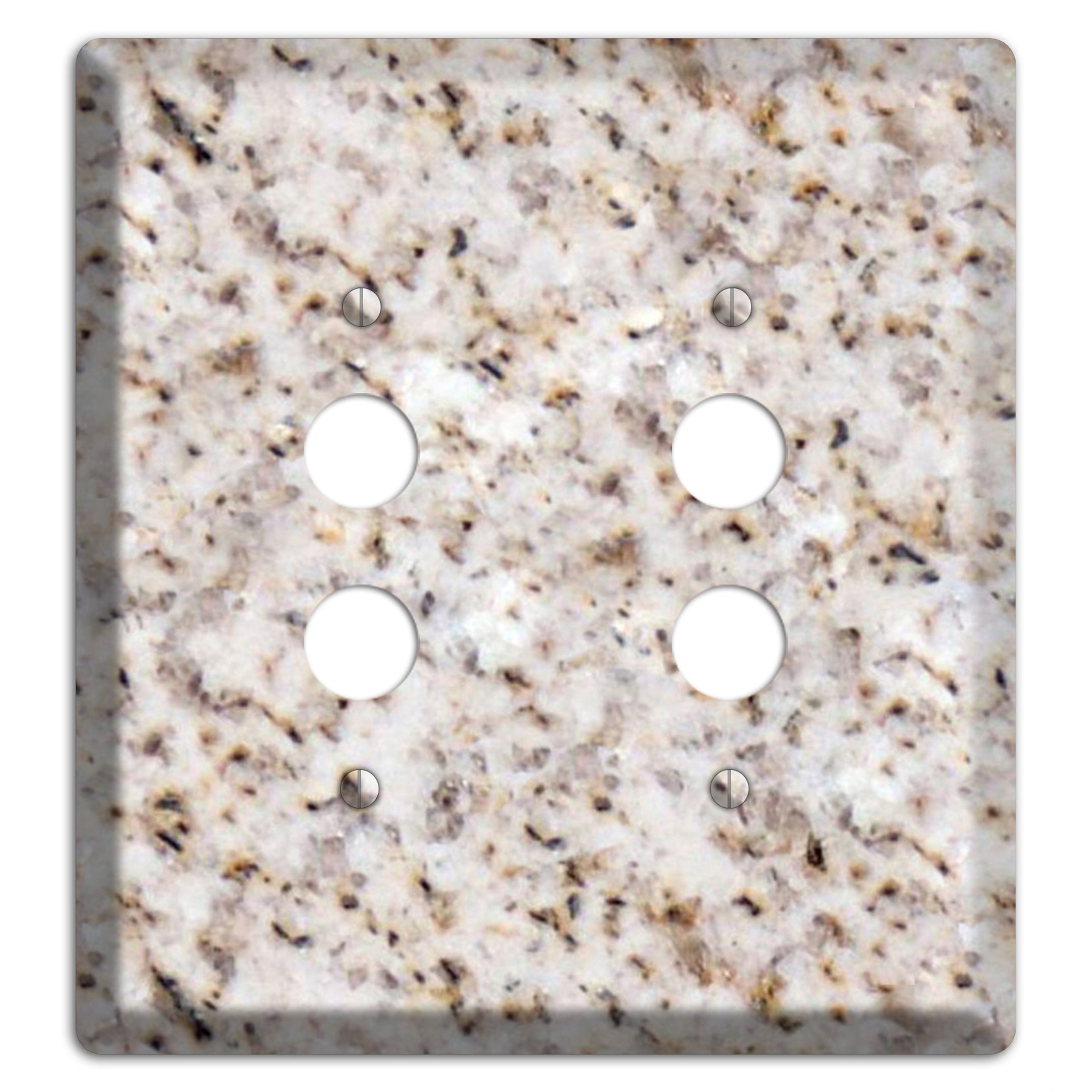 Luna Pearl Granite 2 Pushbutton Wallplate
