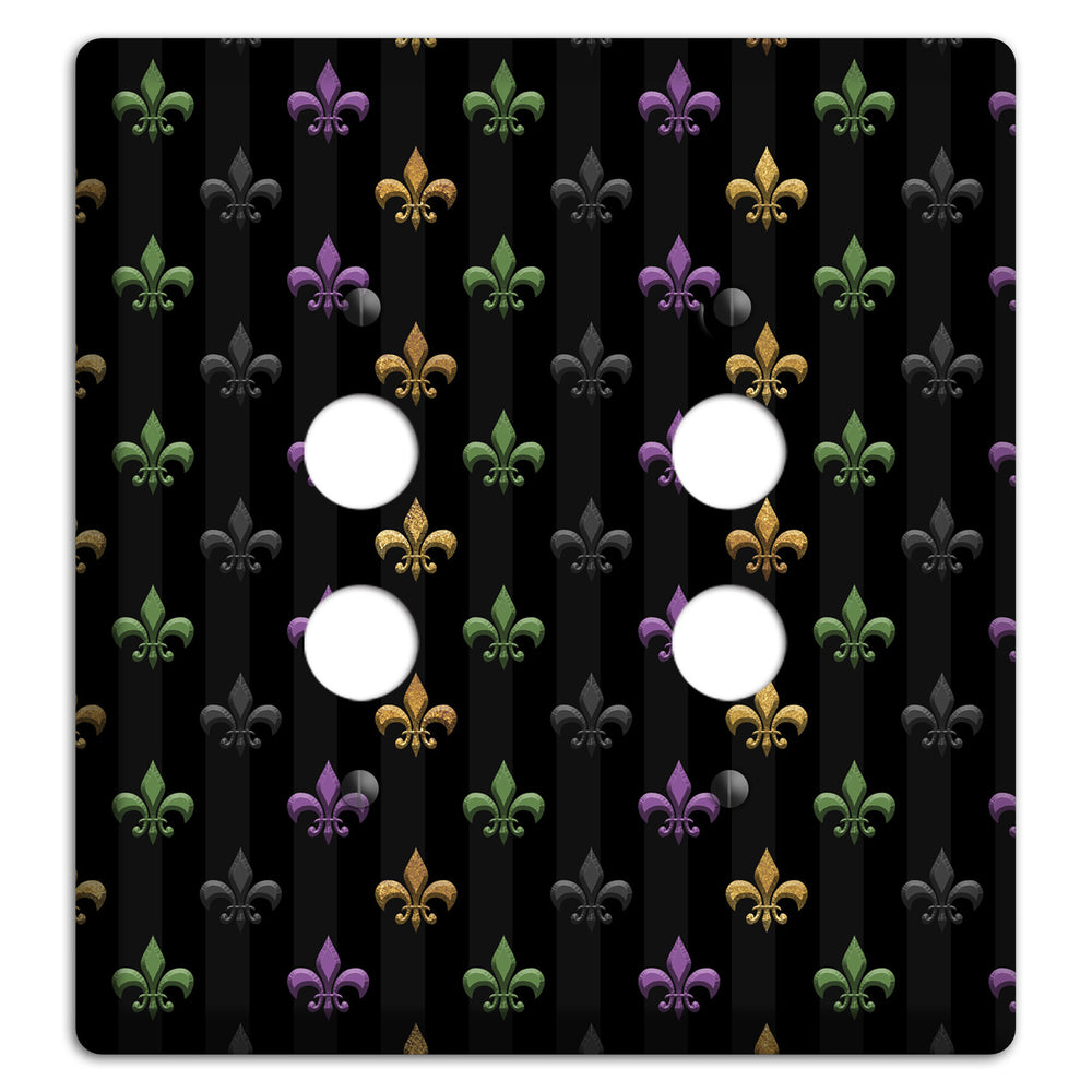 Midnight Fleur 2 Pushbutton Wallplate