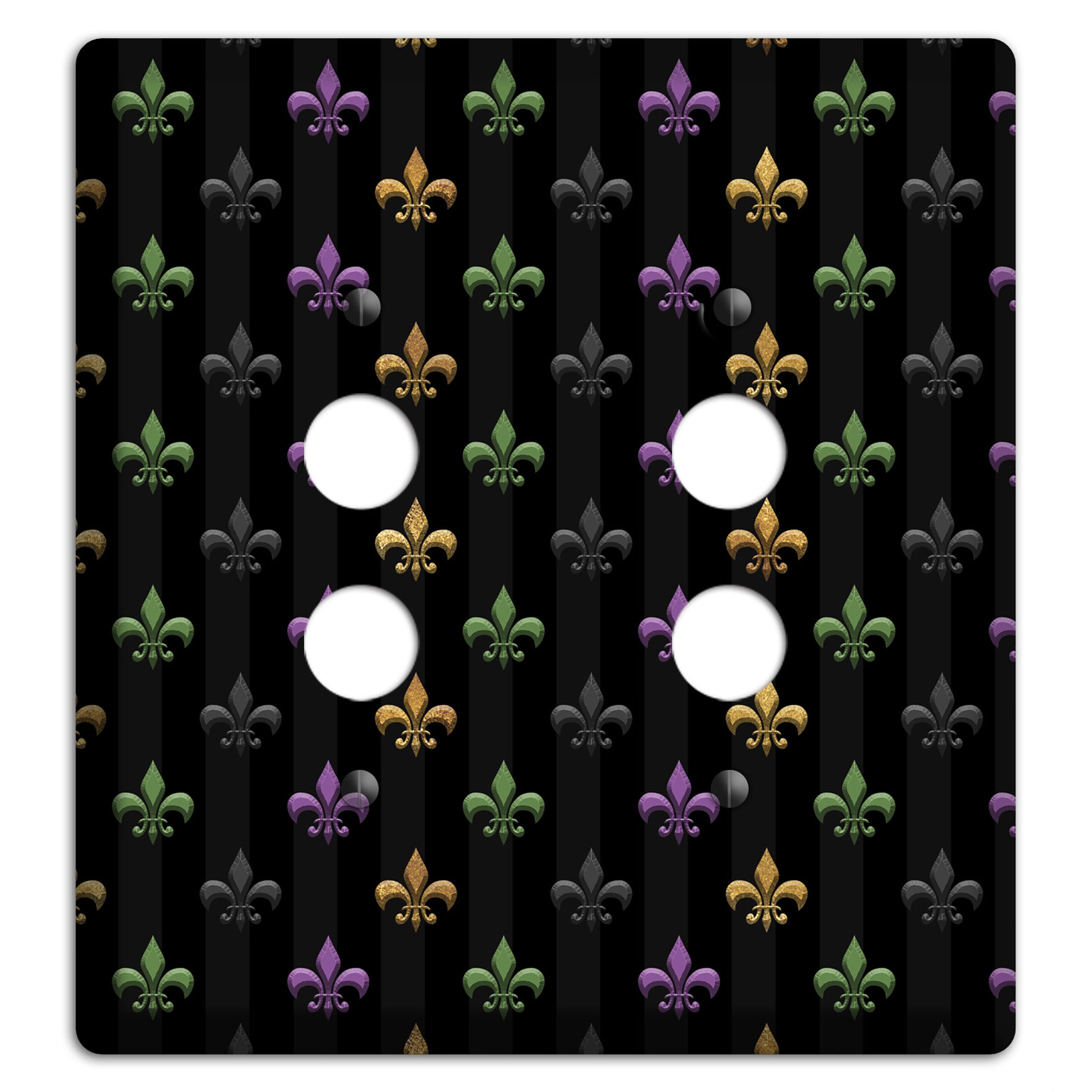 Midnight Fleur 2 Pushbutton Wallplate
