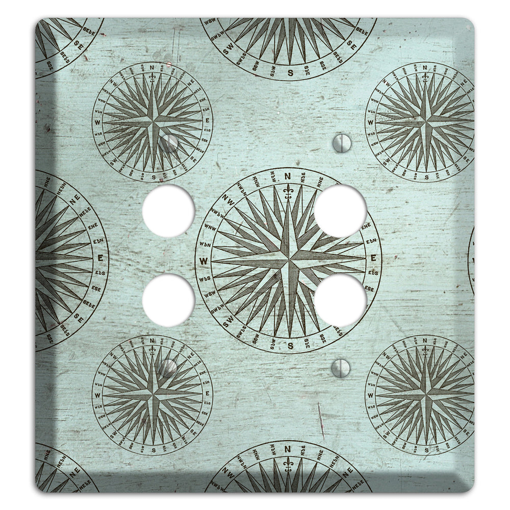 Compass & Current 2 Pushbutton Wallplate