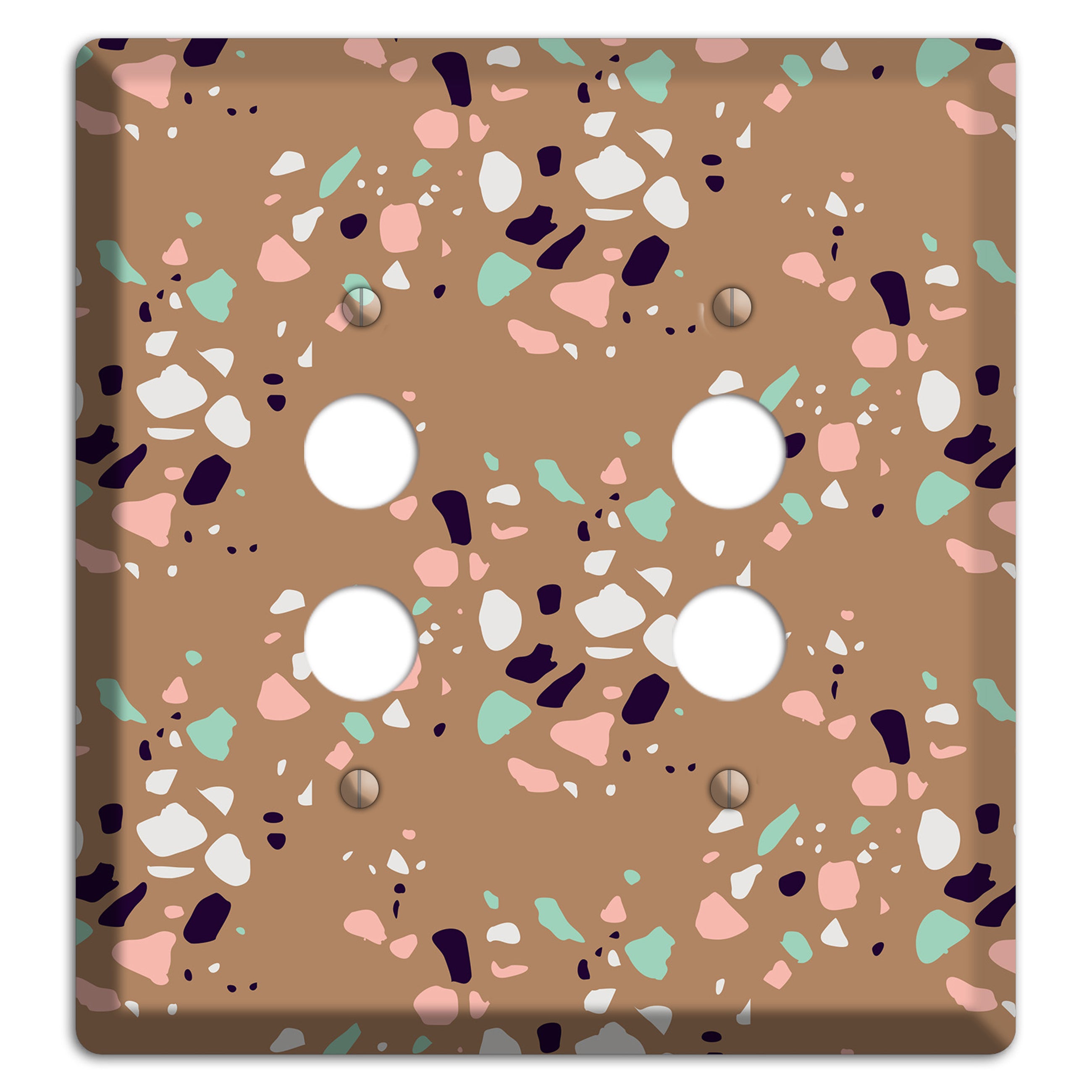 Clay Pebble Drop 2 Pushbutton Wallplate