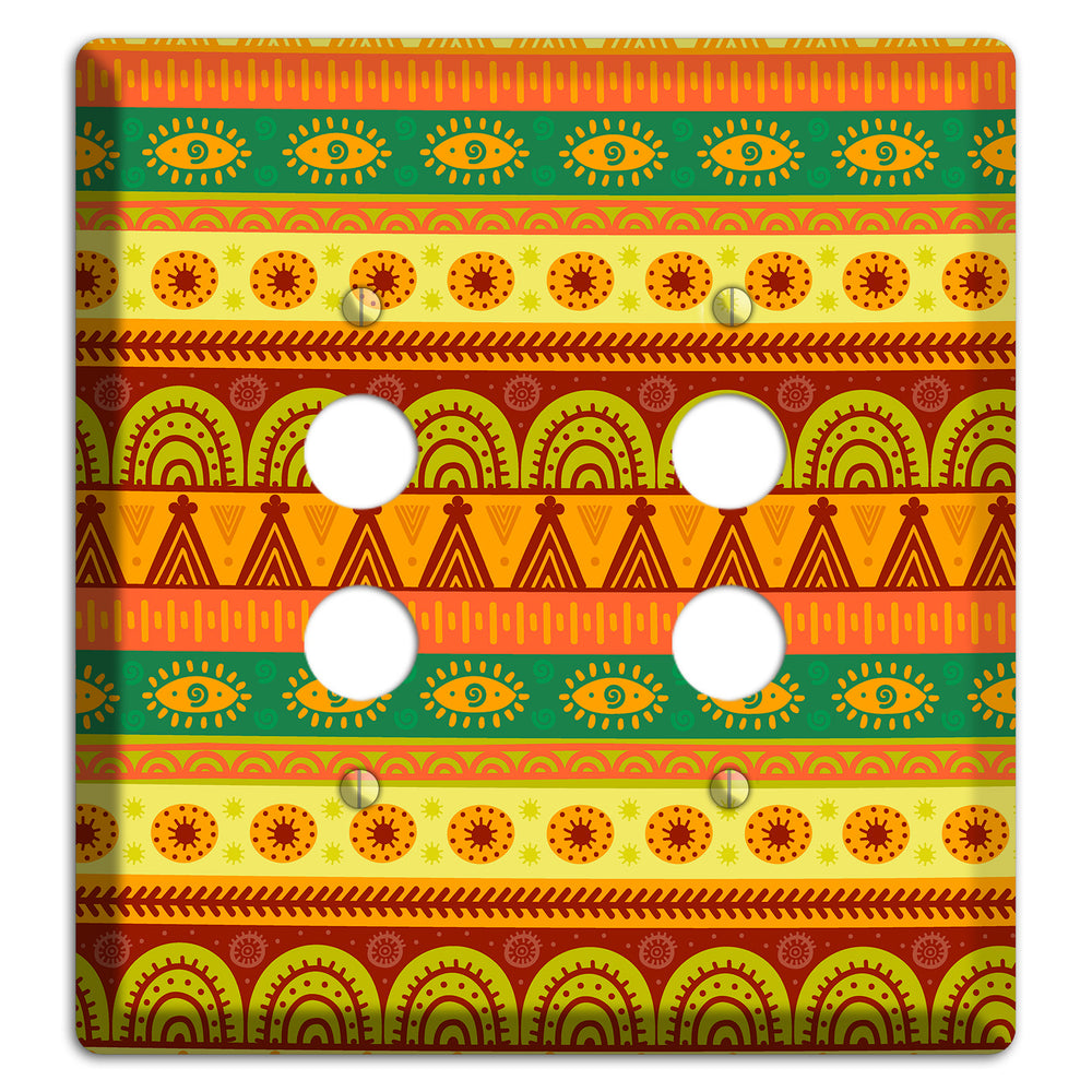 Ethnic Harmony 2 Pushbutton Wallplate