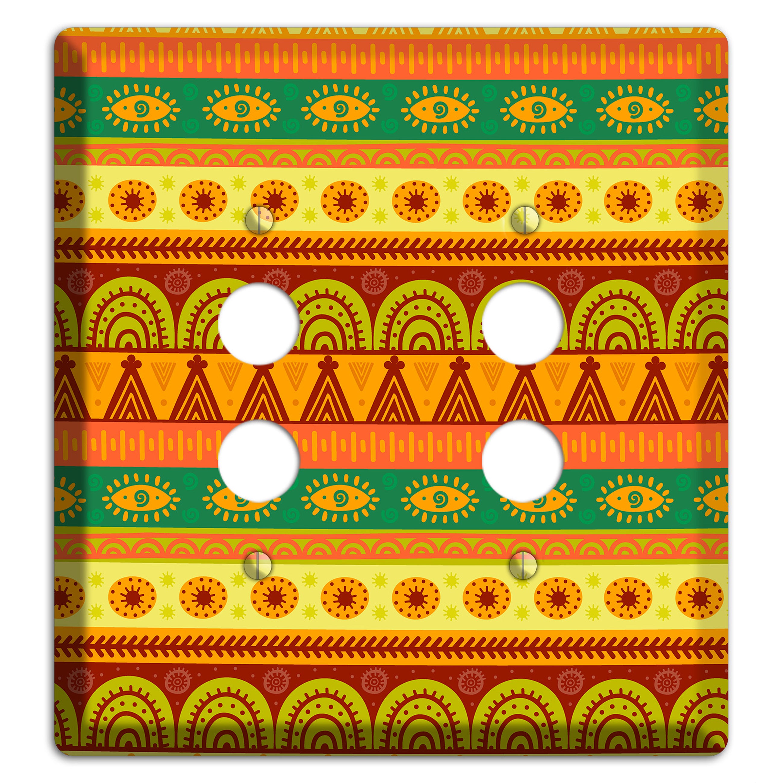 Ethnic Harmony 2 Pushbutton Wallplate