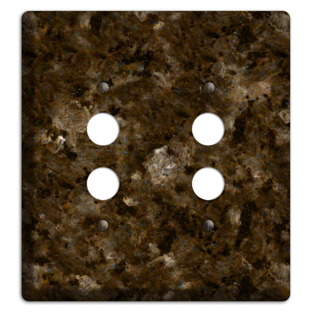 Tropical Brown Granite 2 Pushbutton Wallplate