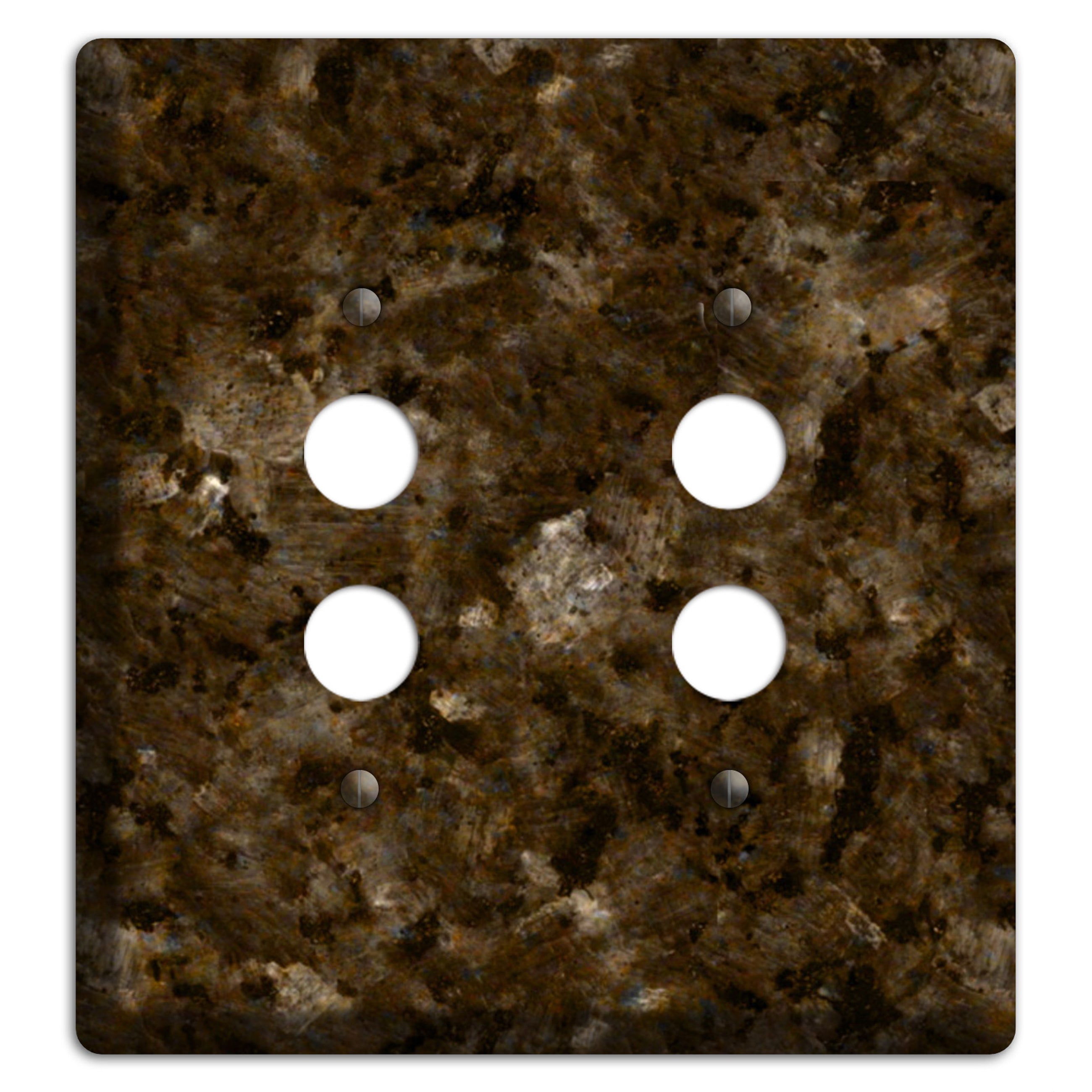 Tropical Brown Granite 2 Pushbutton Wallplate