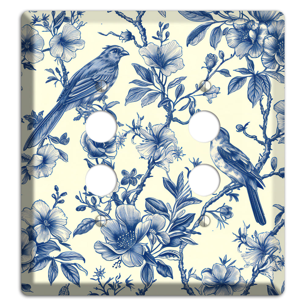Porcelain Garden Song 2 Pushbutton Wallplate