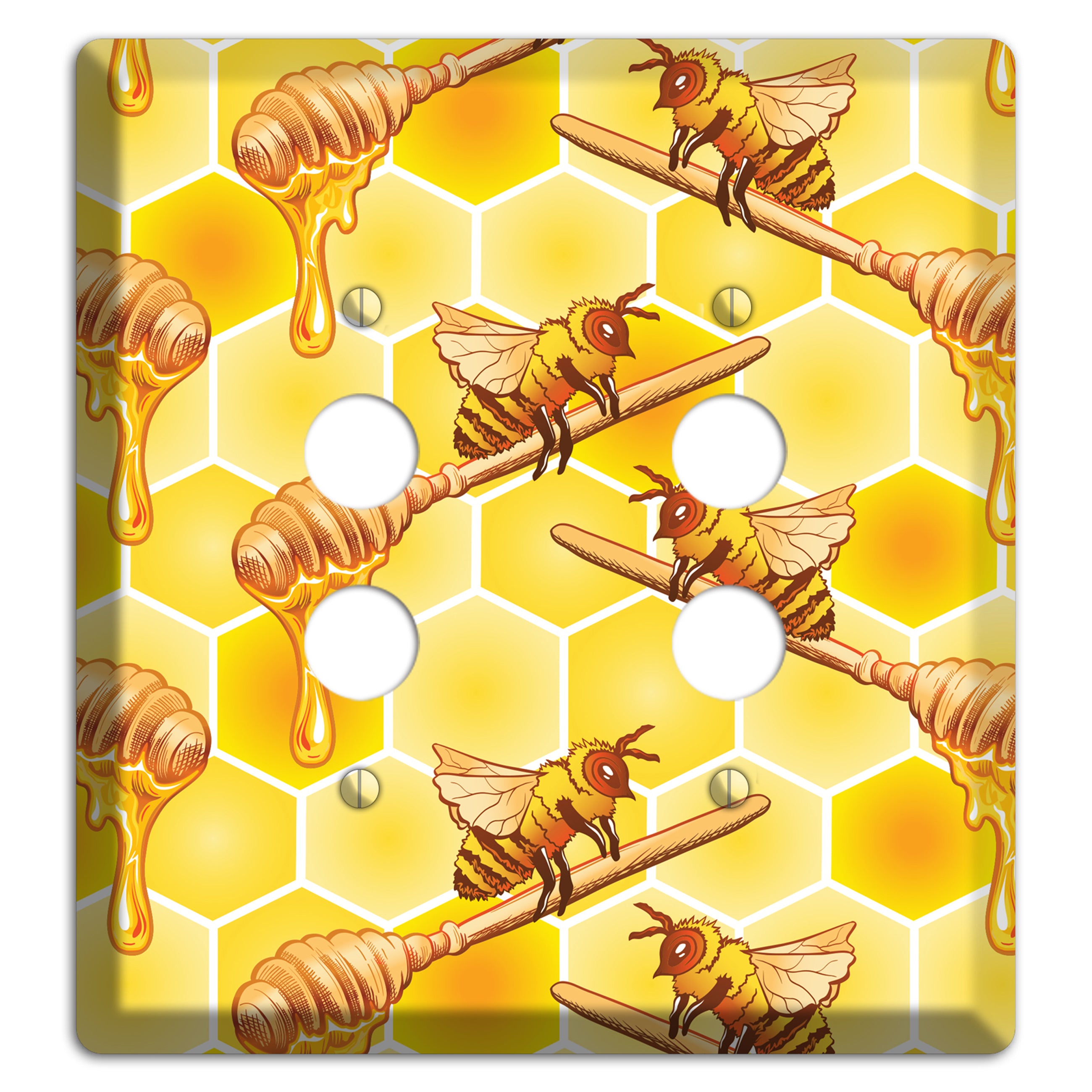 Honeyed Vigil 2 Pushbutton Wallplate