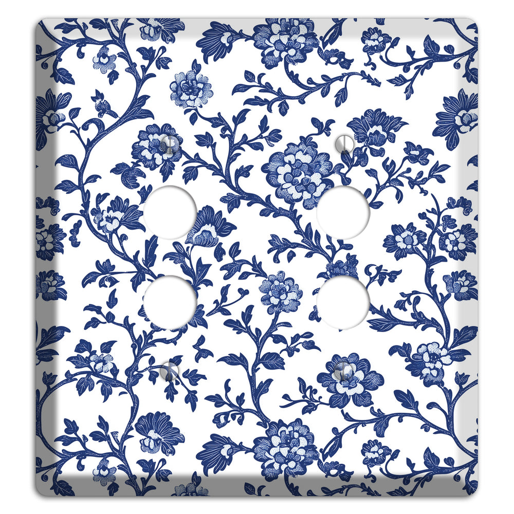 Porcelain Vine Reverie 2 Pushbutton Wallplate